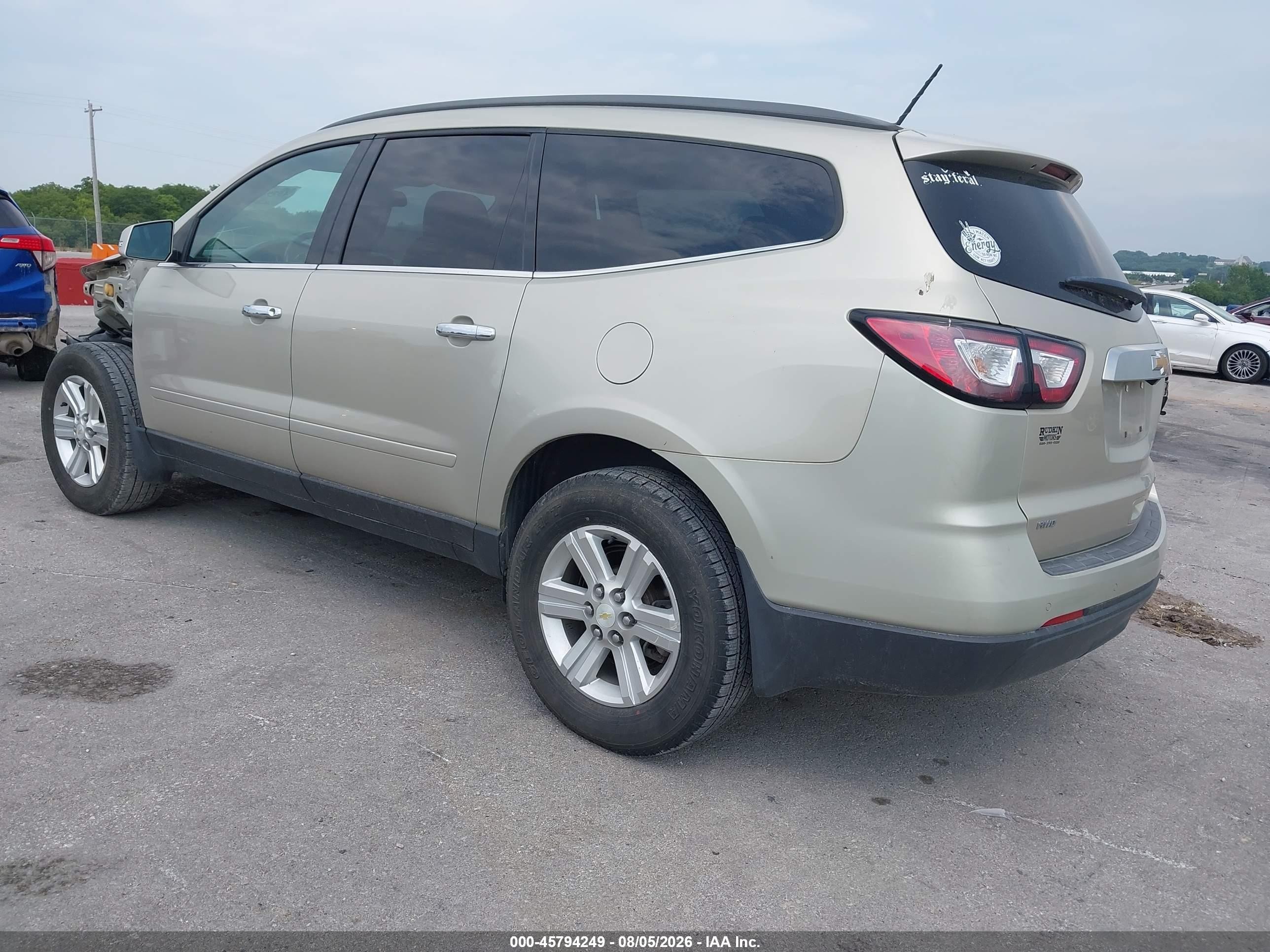 2013 Chevrolet Traverse Lt Brown vin: 1GNKVJKDXDJ234038