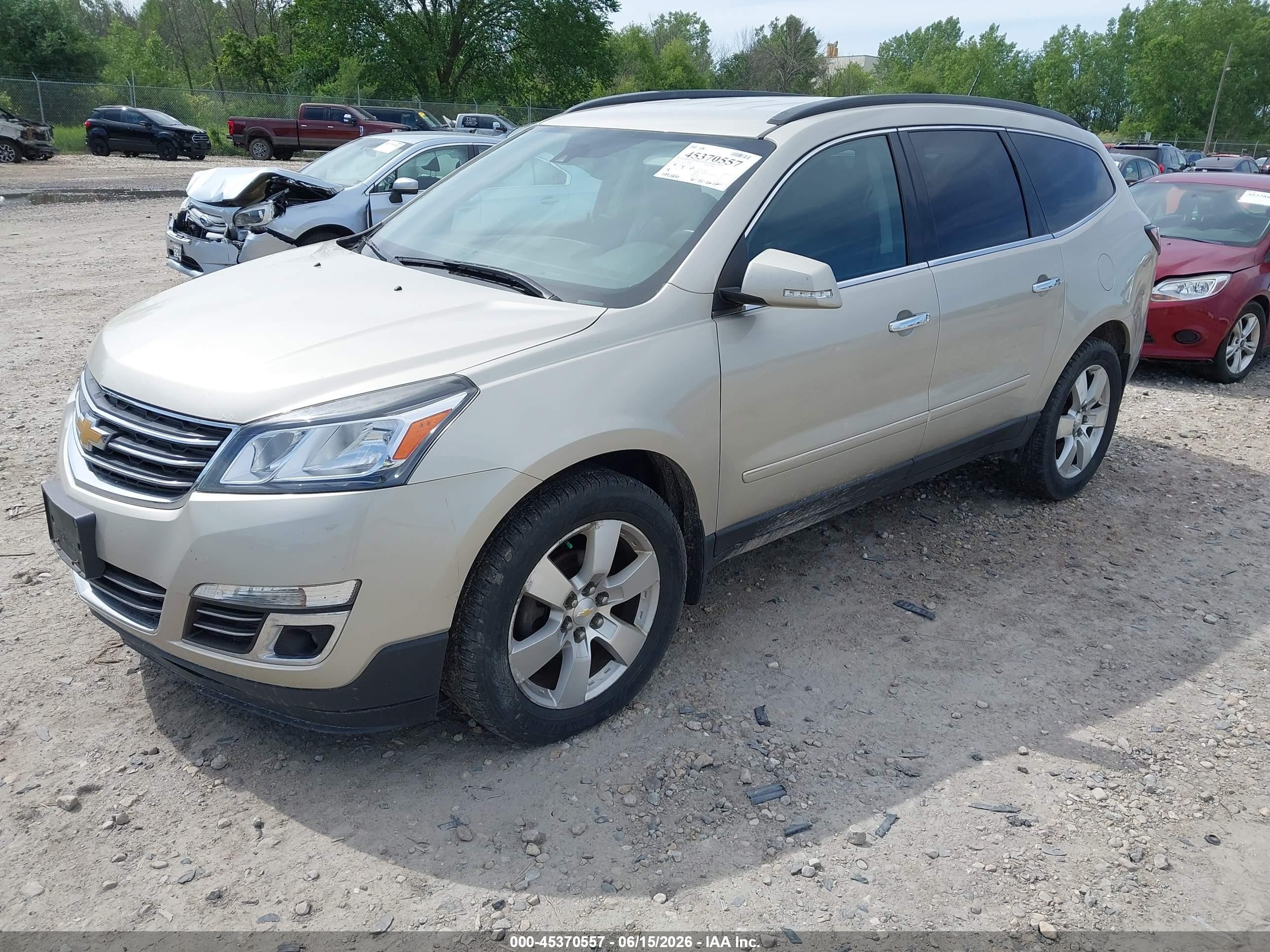 2014 Chevrolet Traverse Ltz Champagne vin: 1GNKVJKDXEJ201963