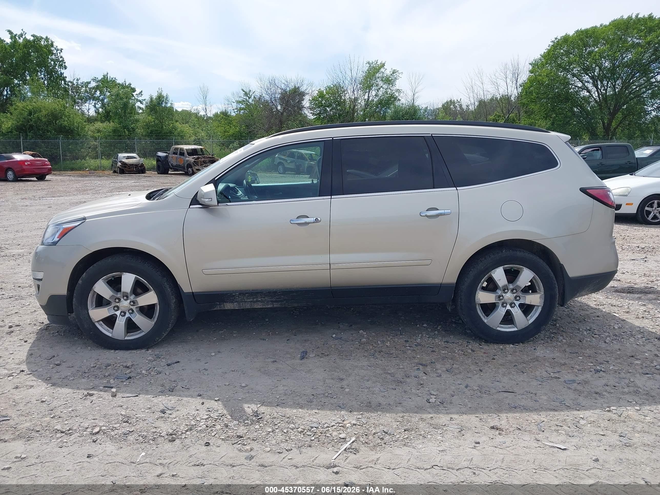 2014 Chevrolet Traverse Ltz Champagne vin: 1GNKVJKDXEJ201963