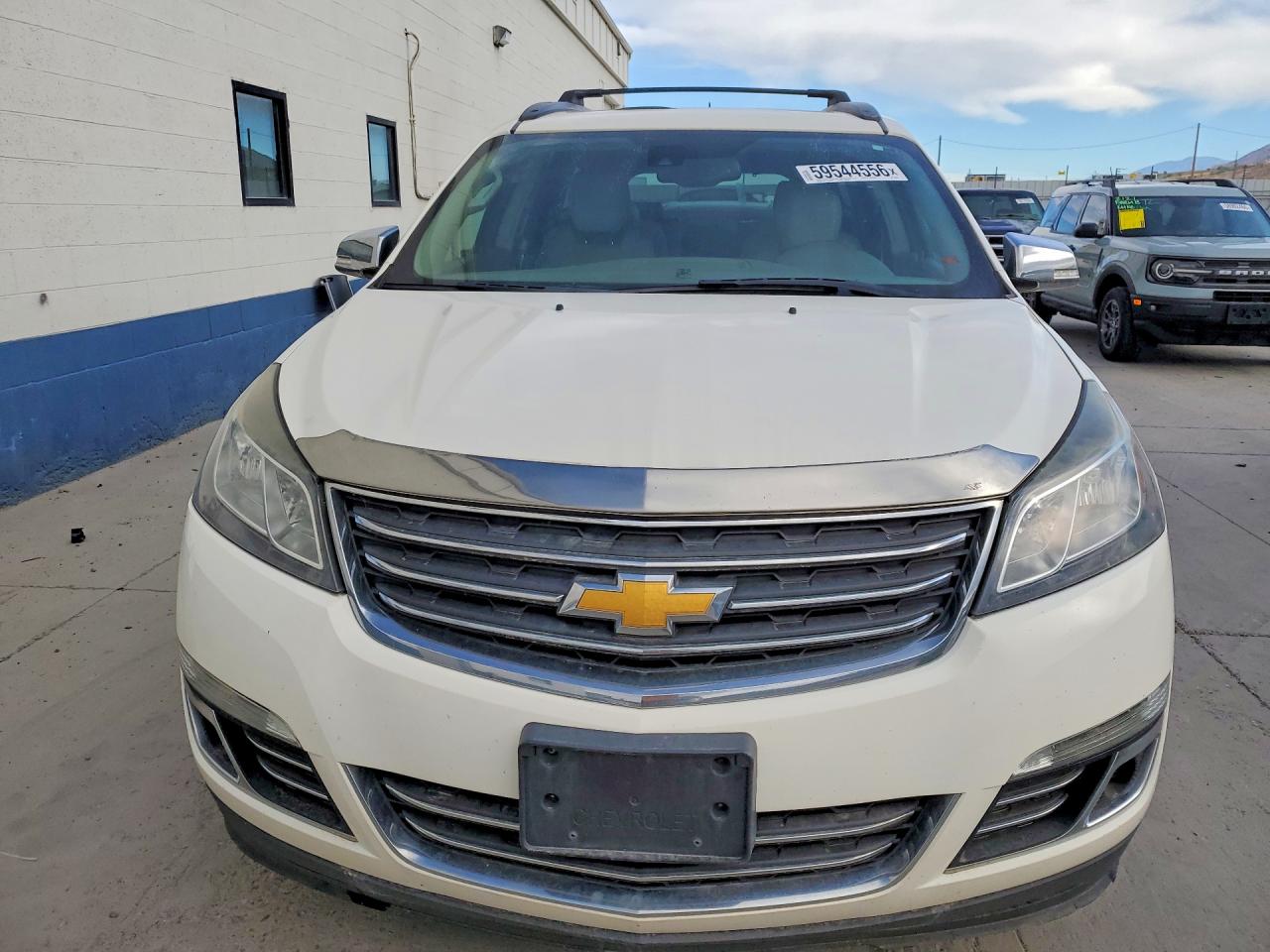 2014 Chevrolet Traverse Ltz White vin: 1GNKVJKDXEJ369621