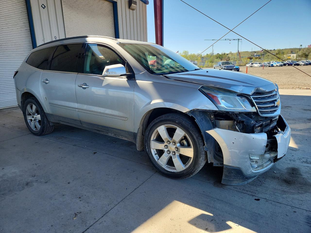 2015 Chevrolet Traverse Ltz Silver vin: 1GNKVJKDXFJ108314