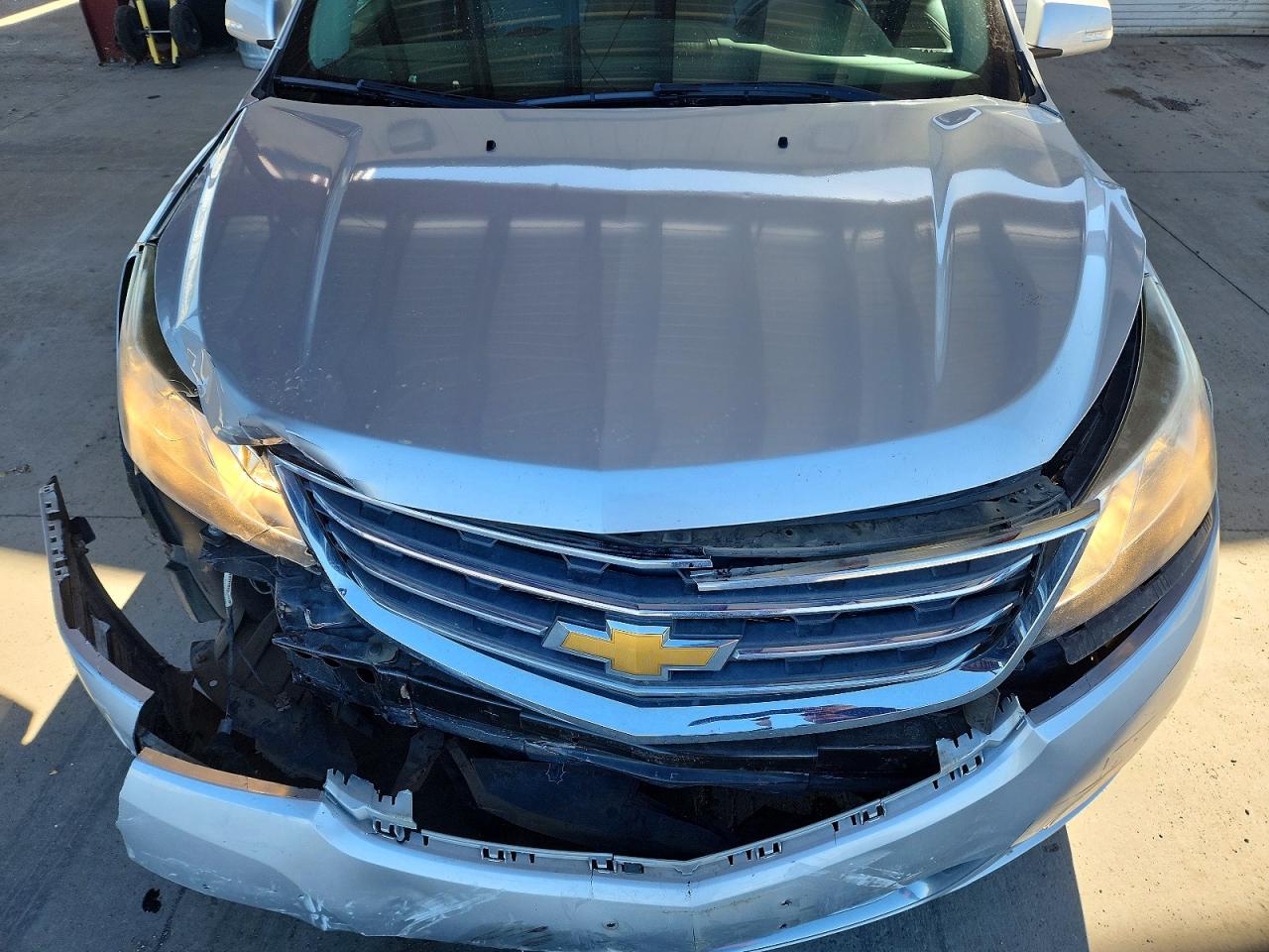 2015 Chevrolet Traverse Ltz Silver vin: 1GNKVJKDXFJ108314