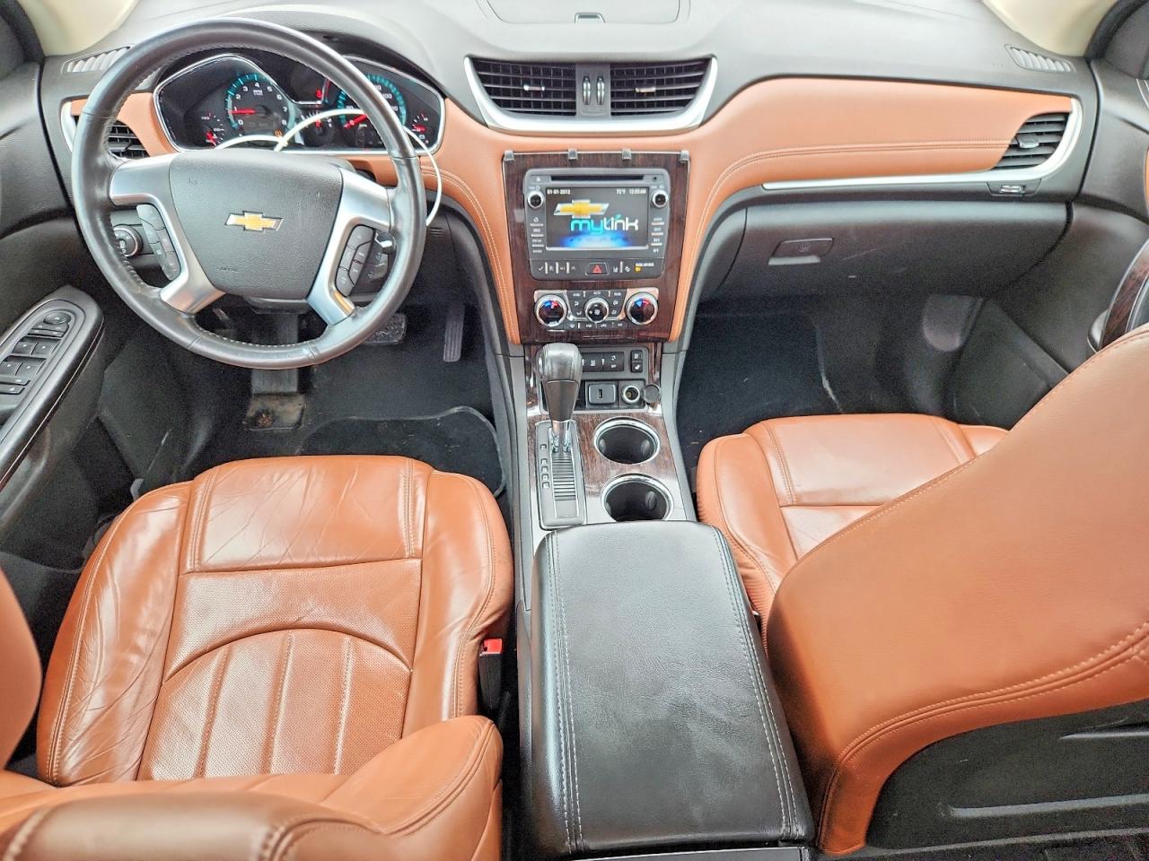 2015 Chevrolet Traverse Ltz Белый vin: 1GNKVJKDXFJ171302