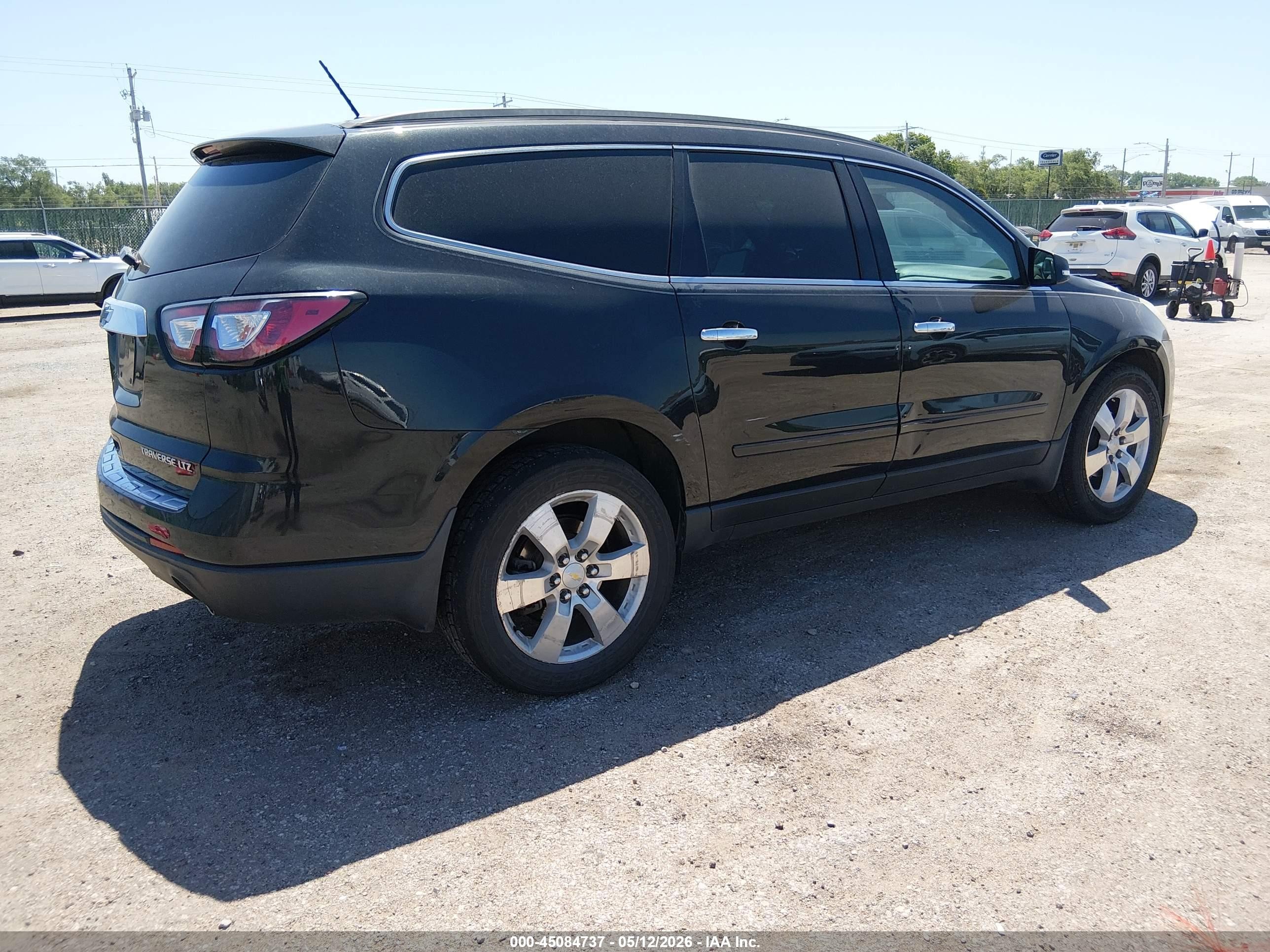 2015 Chevrolet Traverse Ltz Черный vin: 1GNKVJKDXFJ298325