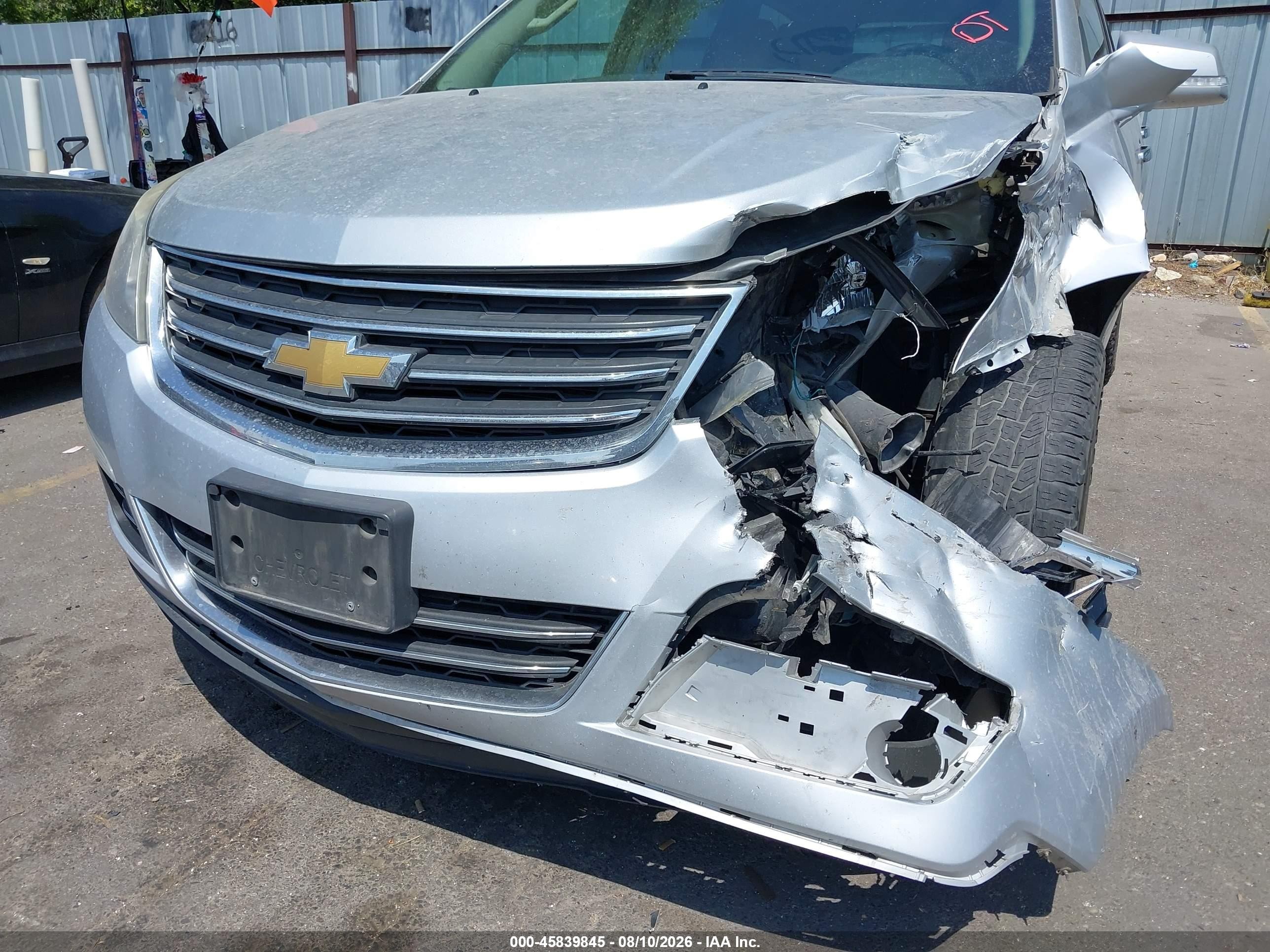 2015 Chevrolet Traverse Ltz Silver vin: 1GNKVJKDXFJ323000