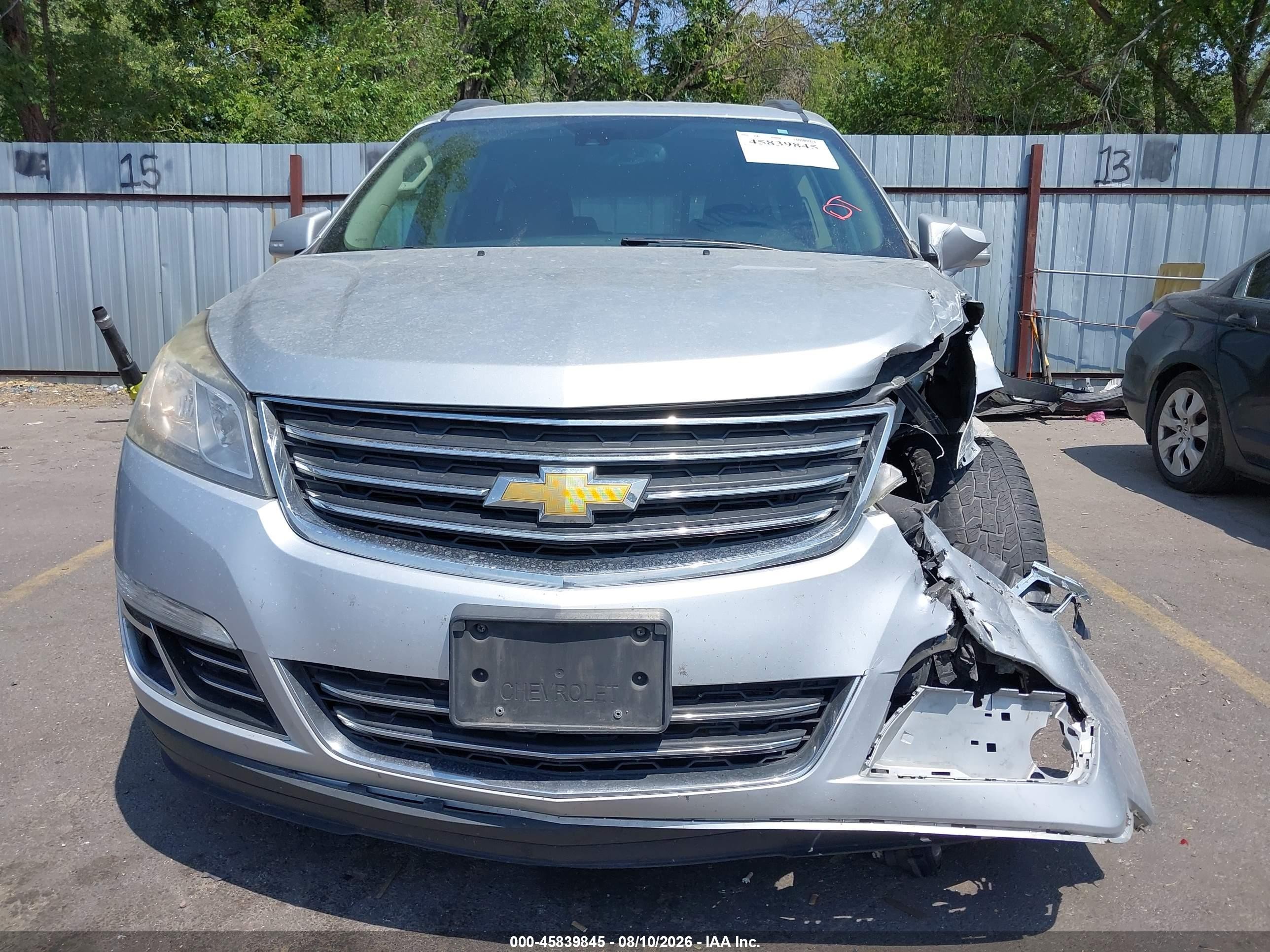 2015 Chevrolet Traverse Ltz Silver vin: 1GNKVJKDXFJ323000