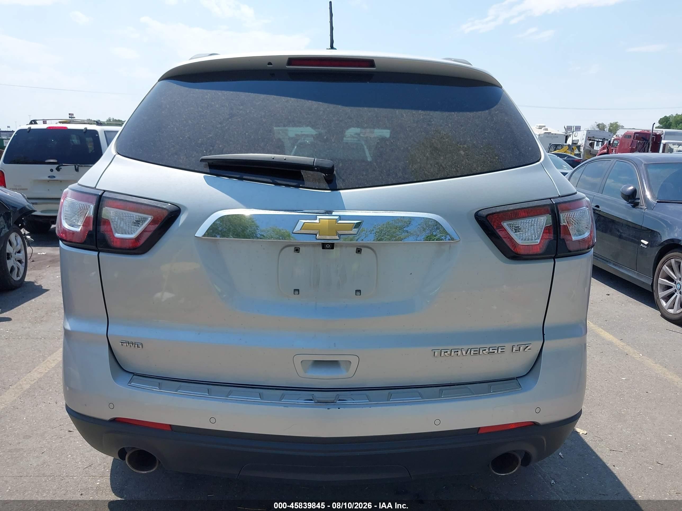 2015 Chevrolet Traverse Ltz Silver vin: 1GNKVJKDXFJ323000