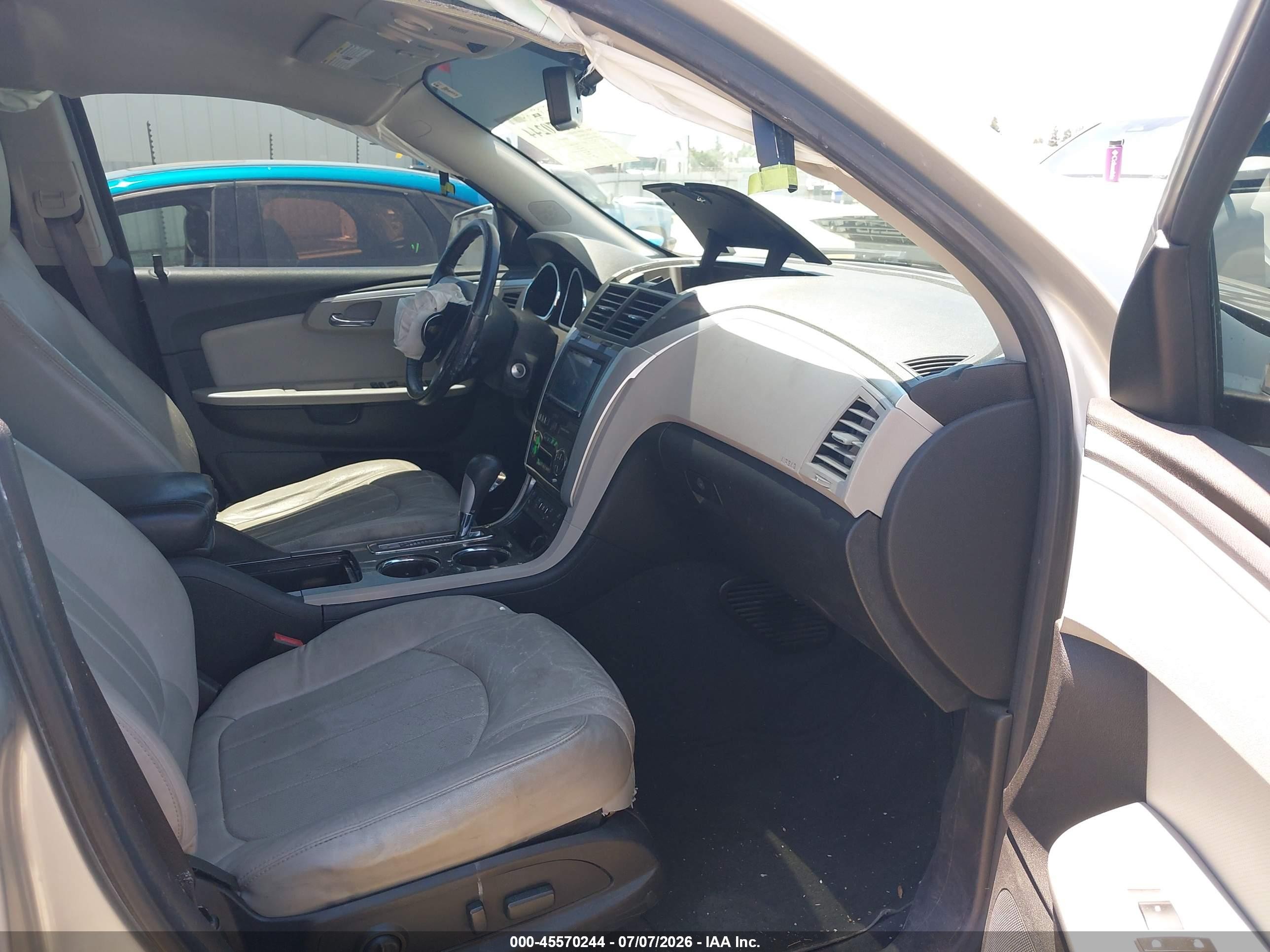 2012 Chevrolet Traverse Ltz Silver vin: 1GNKVLED0CJ102136