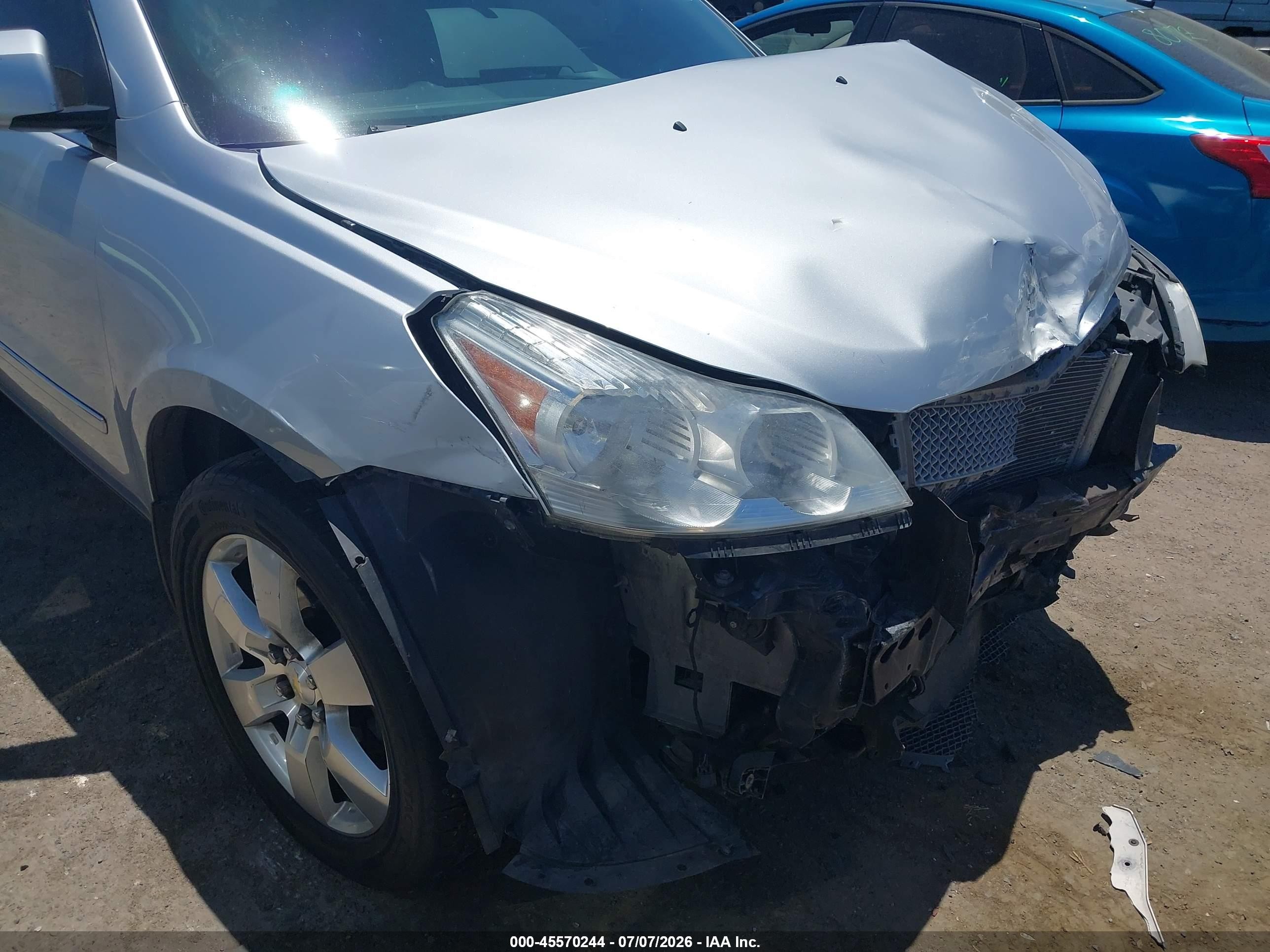 2012 Chevrolet Traverse Ltz Silver vin: 1GNKVLED0CJ102136