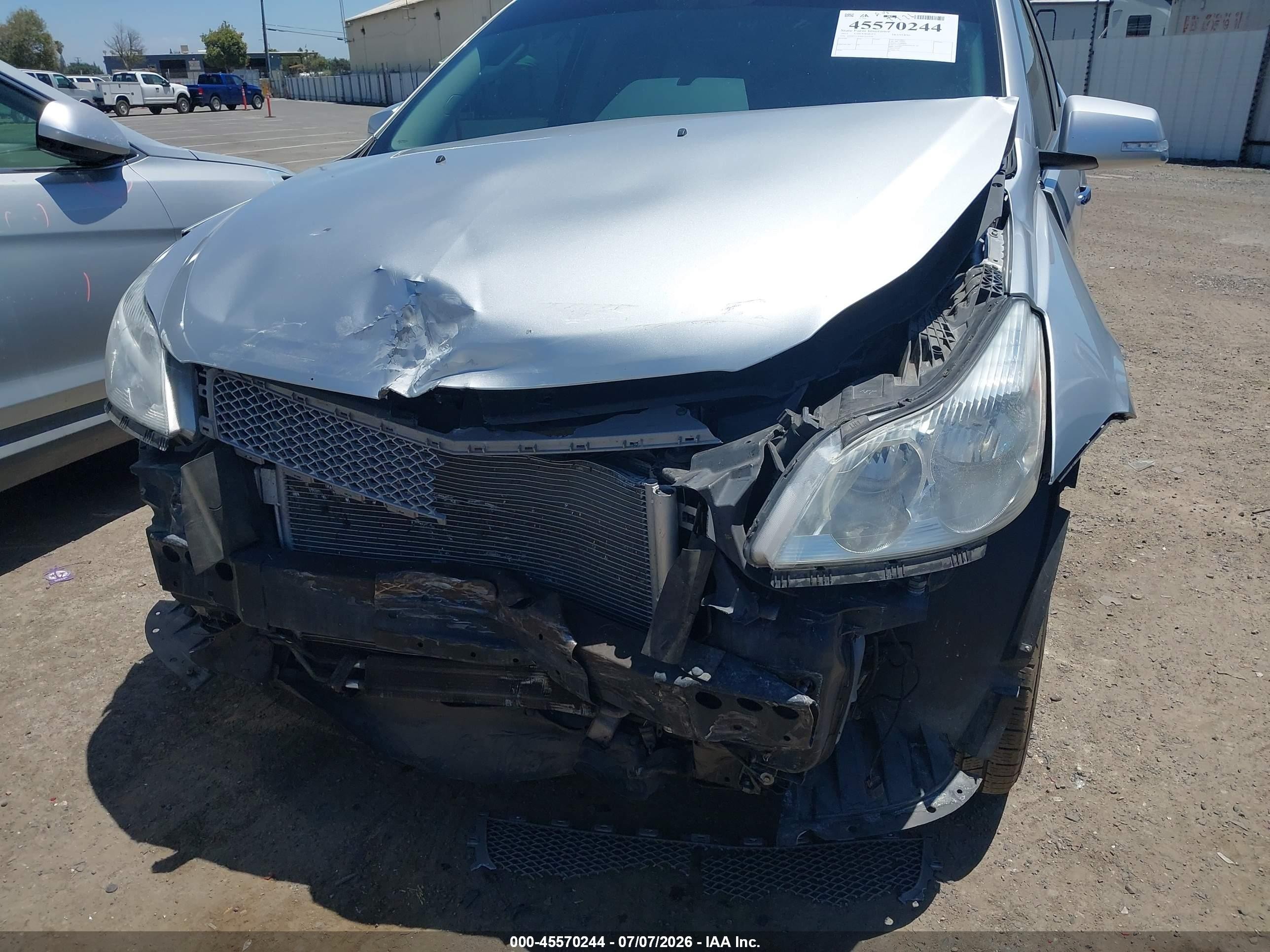2012 Chevrolet Traverse Ltz Silver vin: 1GNKVLED0CJ102136