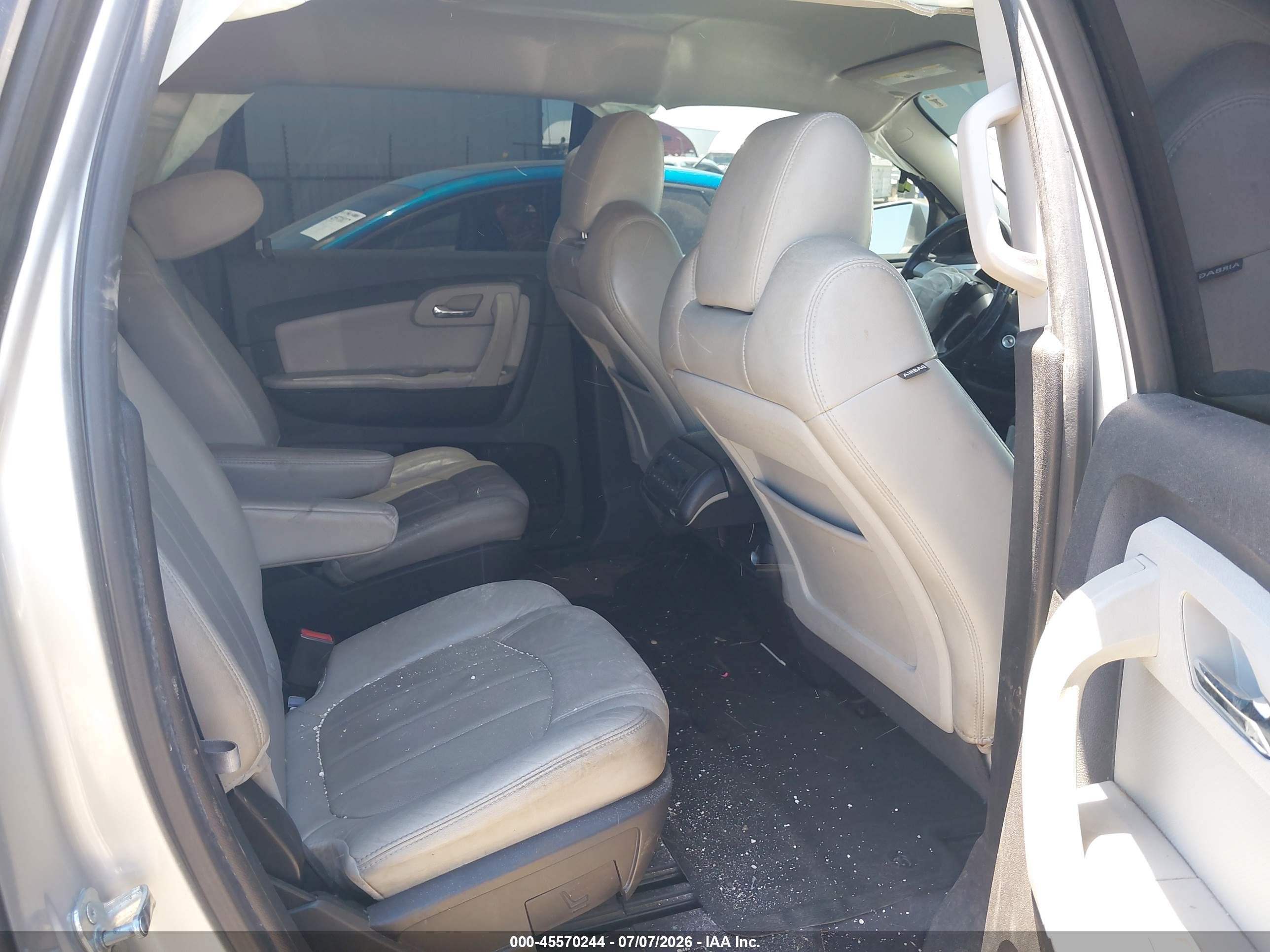 2012 Chevrolet Traverse Ltz Silver vin: 1GNKVLED0CJ102136