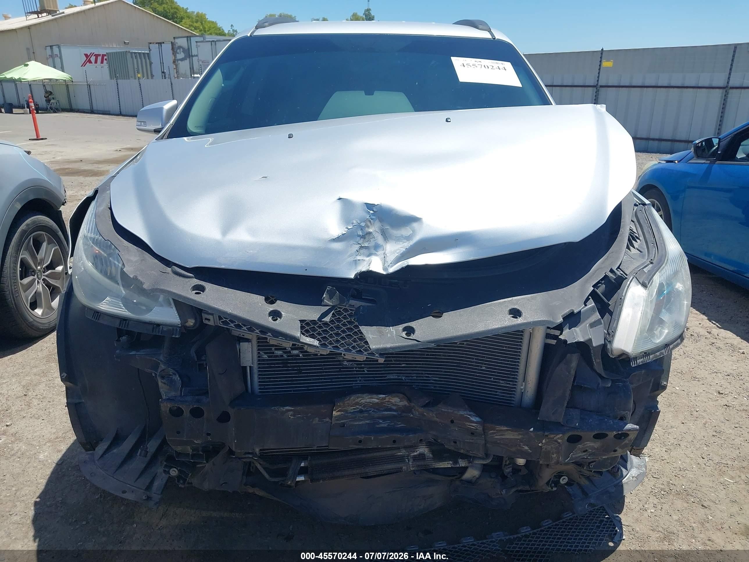 2012 Chevrolet Traverse Ltz Silver vin: 1GNKVLED0CJ102136