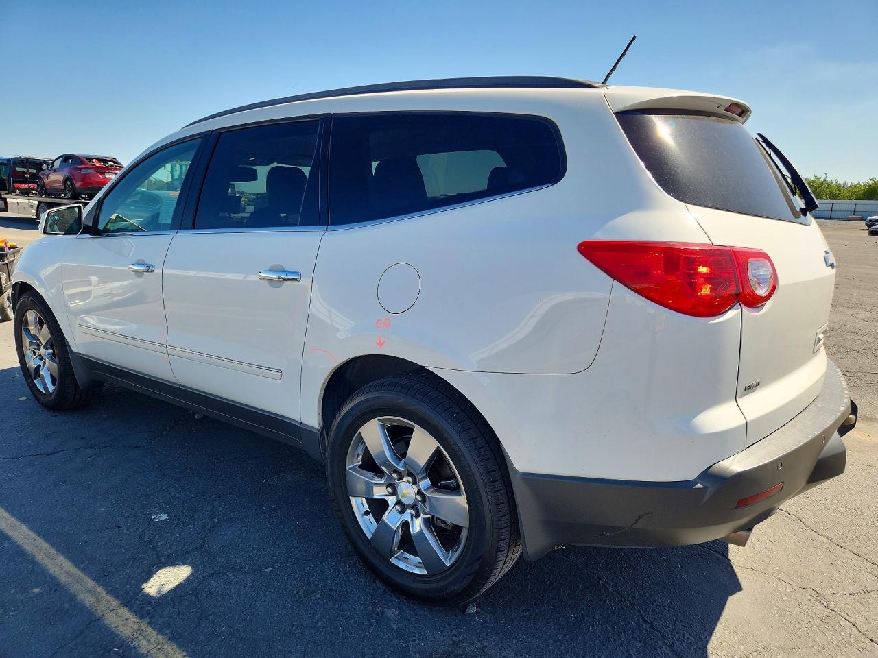 2012 Chevrolet Traverse Ltz White vin: 1GNKVLED0CJ279205