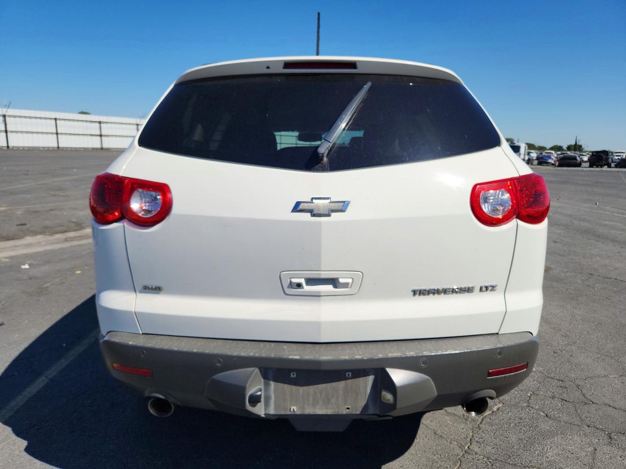 2012 Chevrolet Traverse Ltz White vin: 1GNKVLED0CJ279205