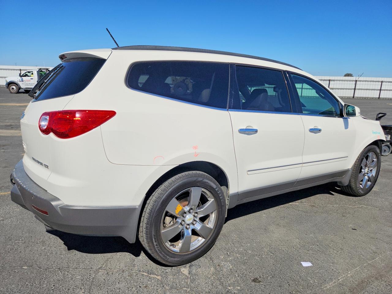 2012 Chevrolet Traverse Ltz White vin: 1GNKVLED0CJ279205