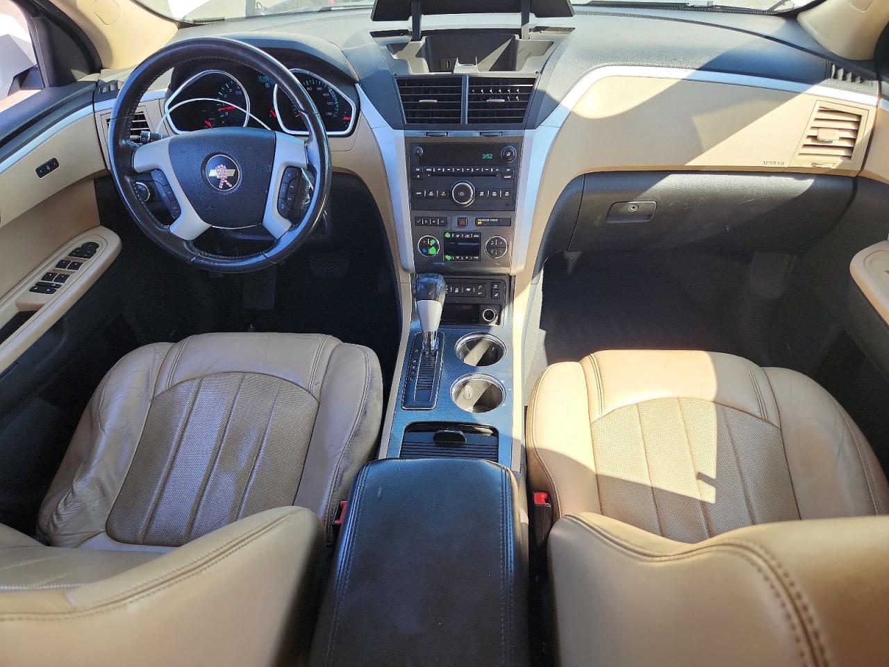 2012 Chevrolet Traverse Ltz White vin: 1GNKVLED0CJ279205