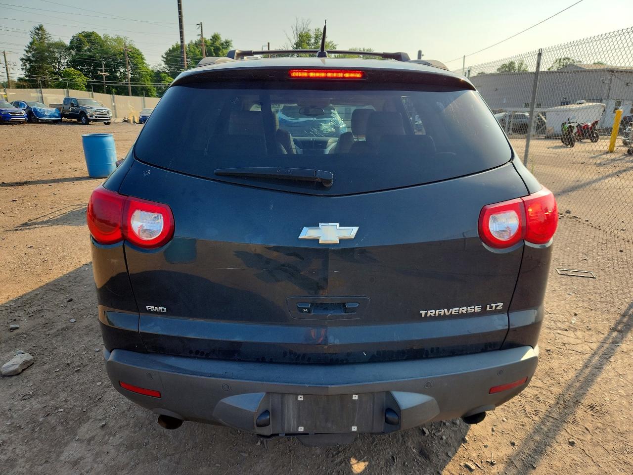 2011 Chevrolet Traverse Ltz Black vin: 1GNKVLED1BJ408180
