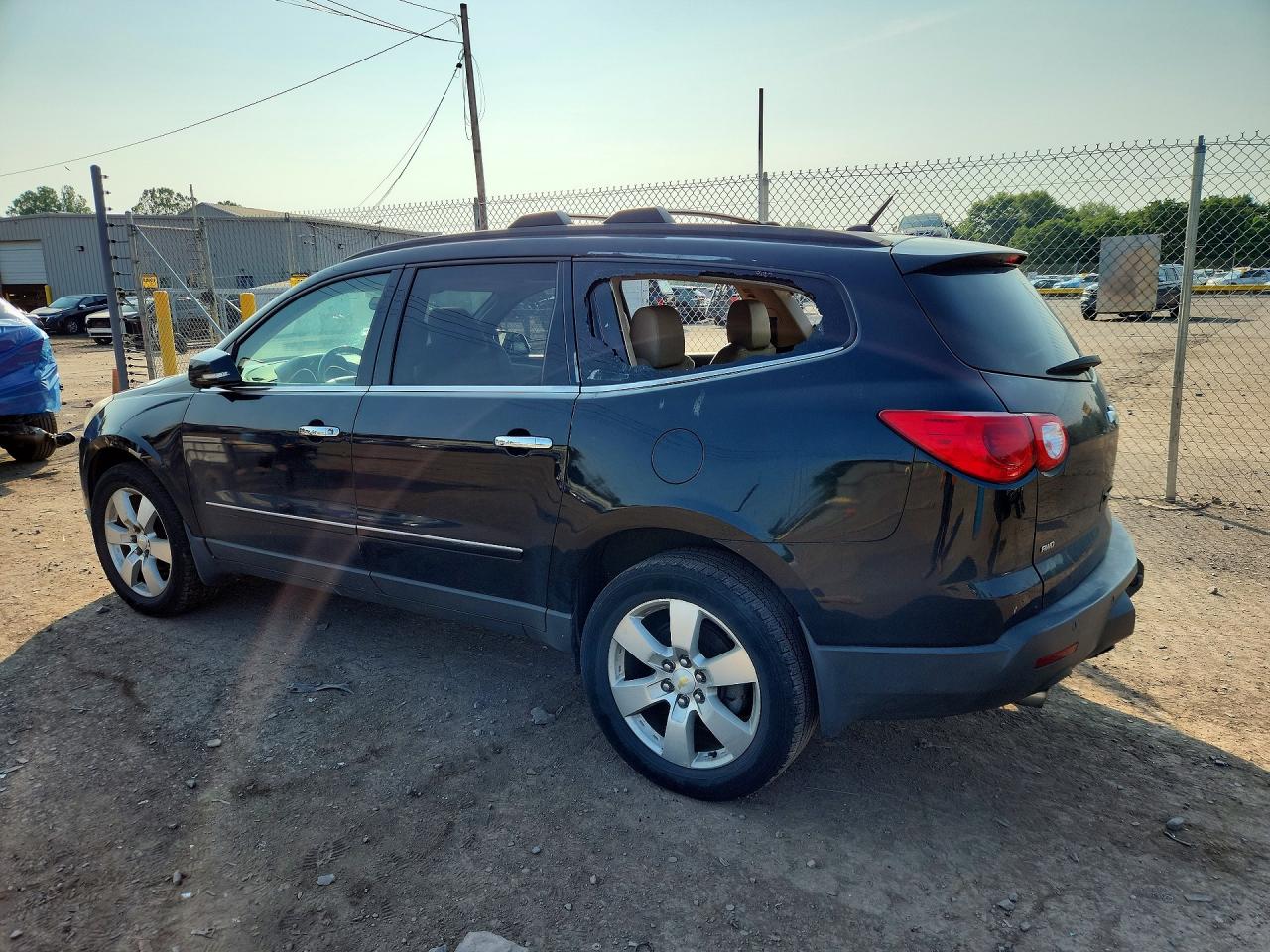 2011 Chevrolet Traverse Ltz Black vin: 1GNKVLED1BJ408180