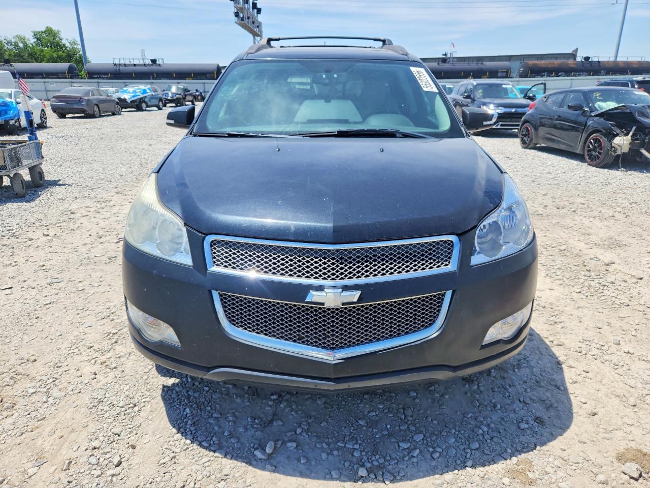 2012 Chevrolet Traverse Ltz Black vin: 1GNKVLED1CJ123304