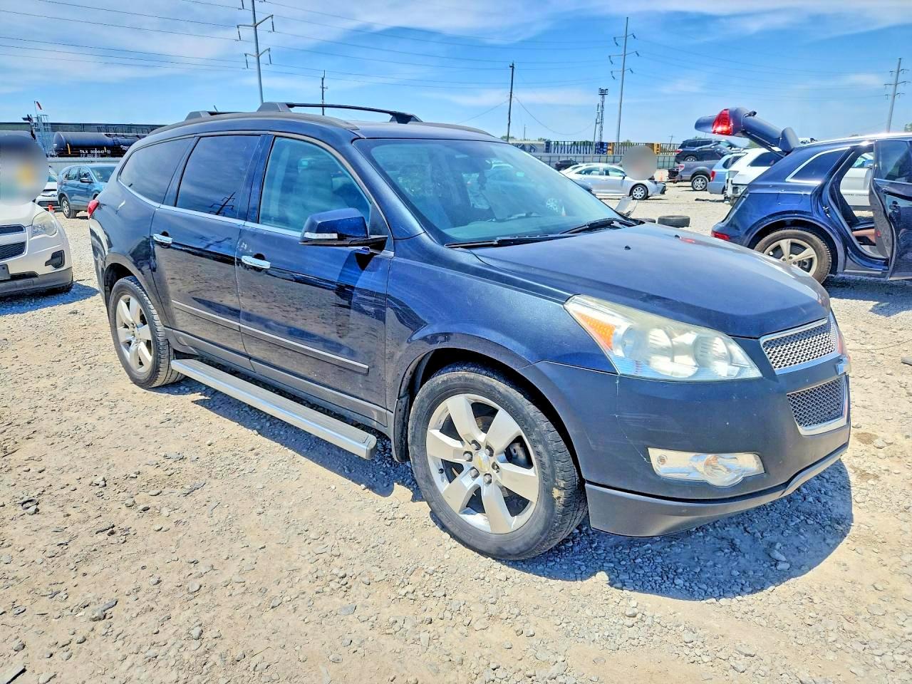 2012 Chevrolet Traverse Ltz Black vin: 1GNKVLED1CJ123304