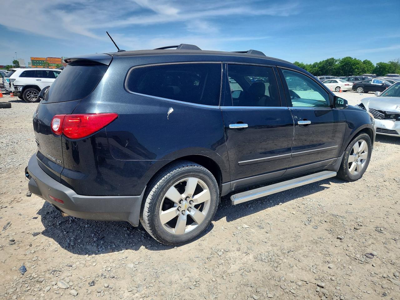 2012 Chevrolet Traverse Ltz Black vin: 1GNKVLED1CJ123304