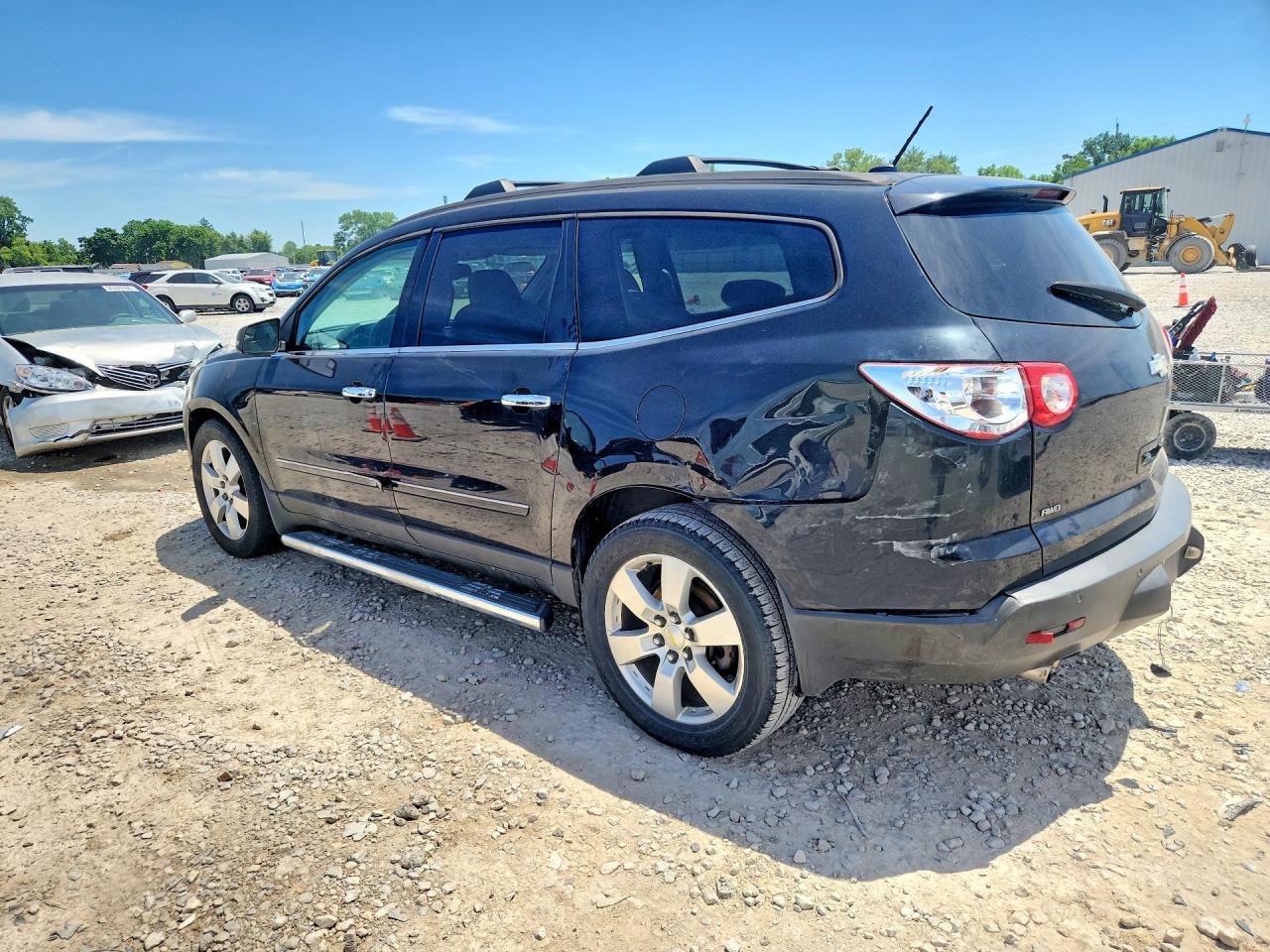 2012 Chevrolet Traverse Ltz Black vin: 1GNKVLED1CJ123304