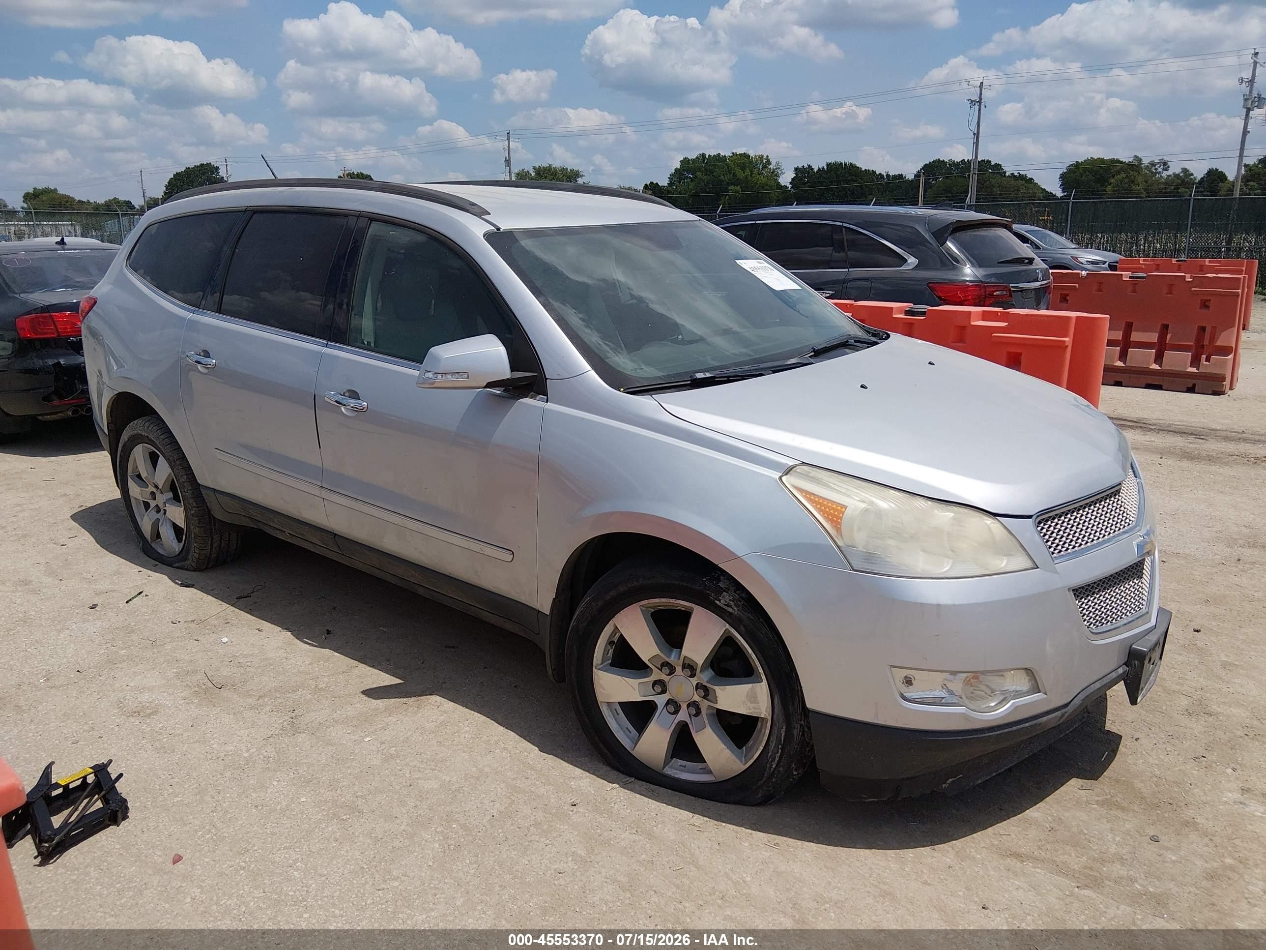 2011 Chevrolet Traverse Ltz Silver vin: 1GNKVLED2BJ118028