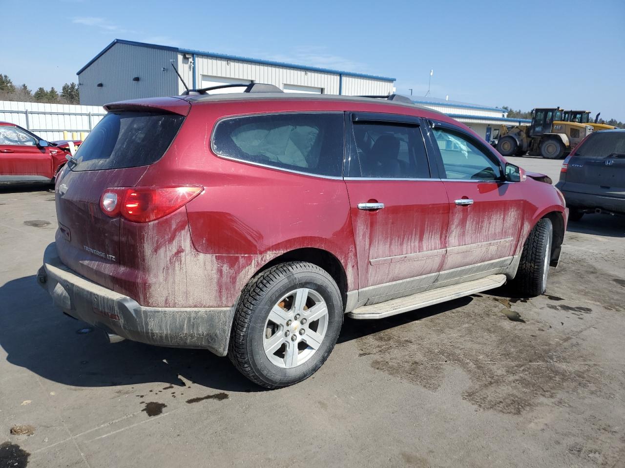 2011 Chevrolet Traverse Ltz Maroon vin: 1GNKVLED2BJ185616