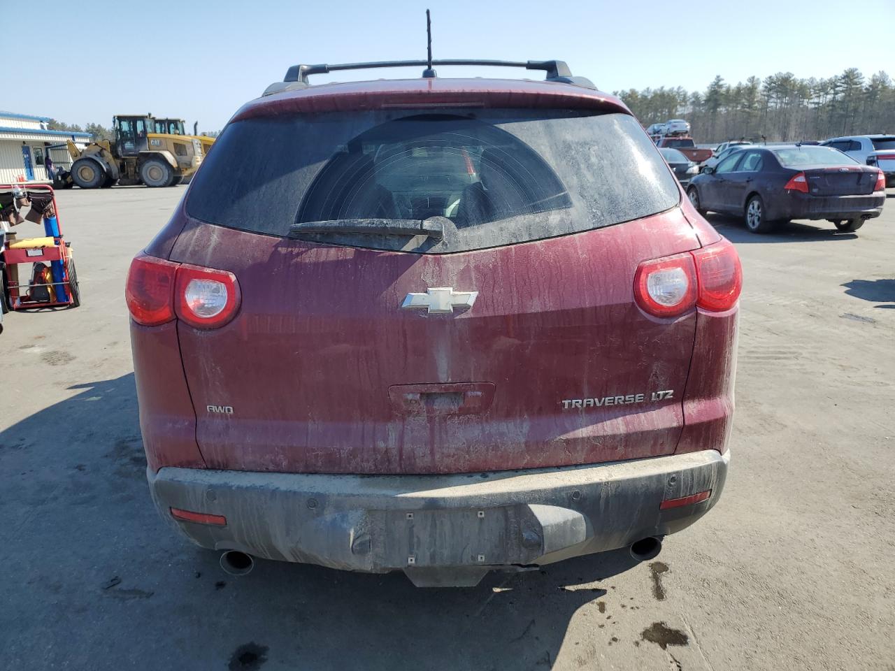 2011 Chevrolet Traverse Ltz Maroon vin: 1GNKVLED2BJ185616