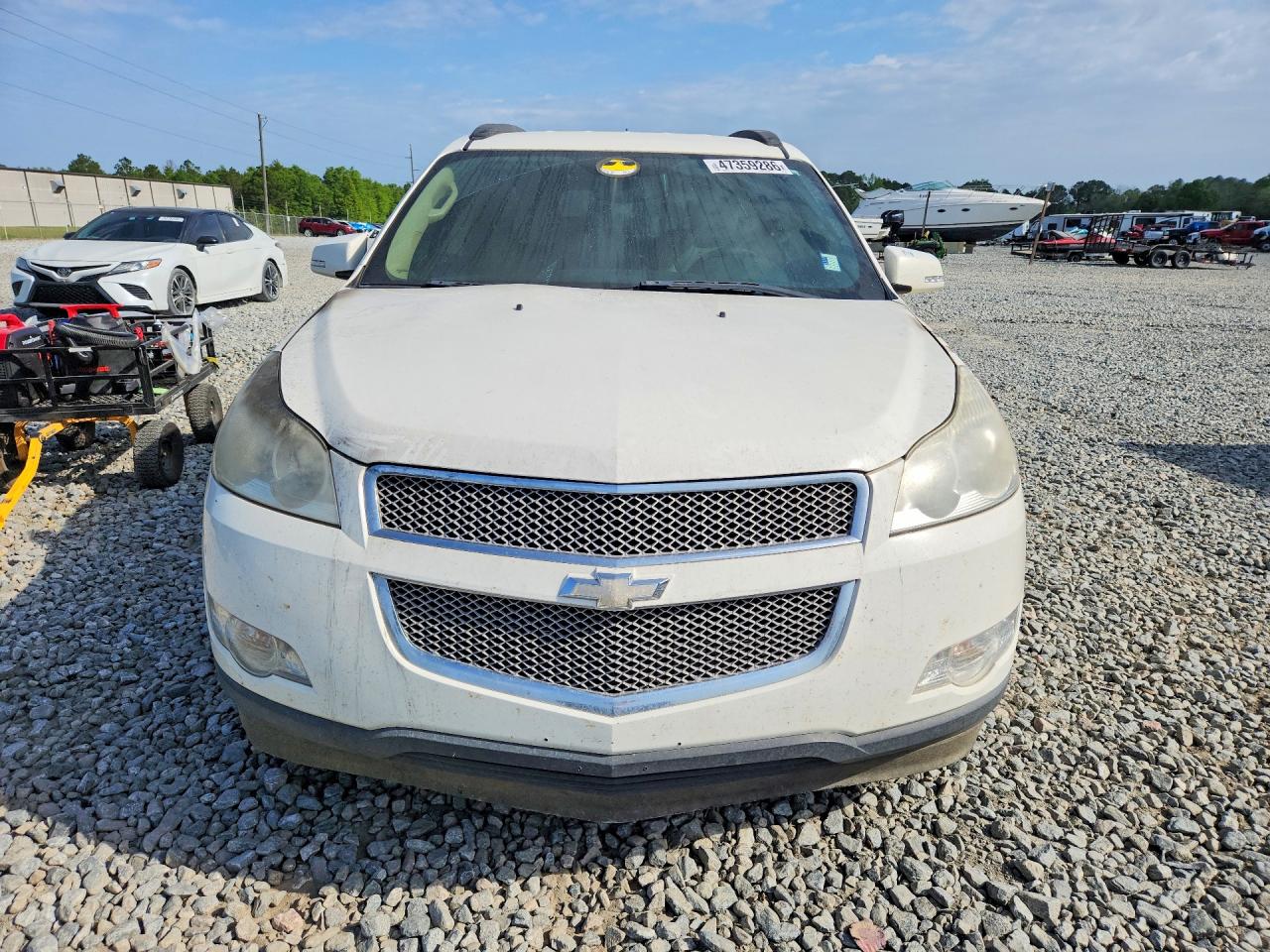 2011 Chevrolet Traverse Ltz White vin: 1GNKVLED2BJ197202