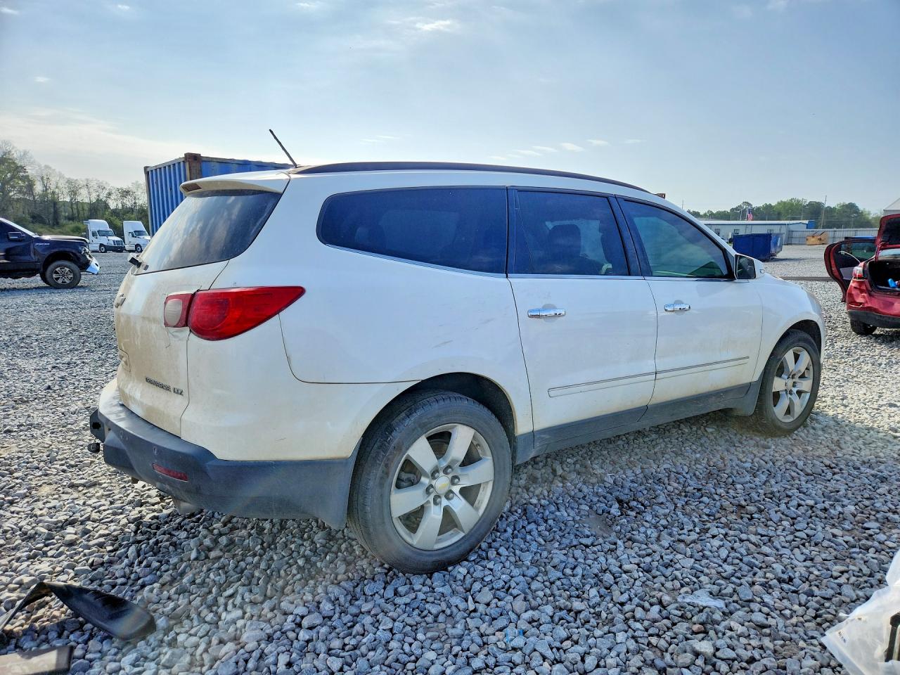 2011 Chevrolet Traverse Ltz White vin: 1GNKVLED2BJ197202