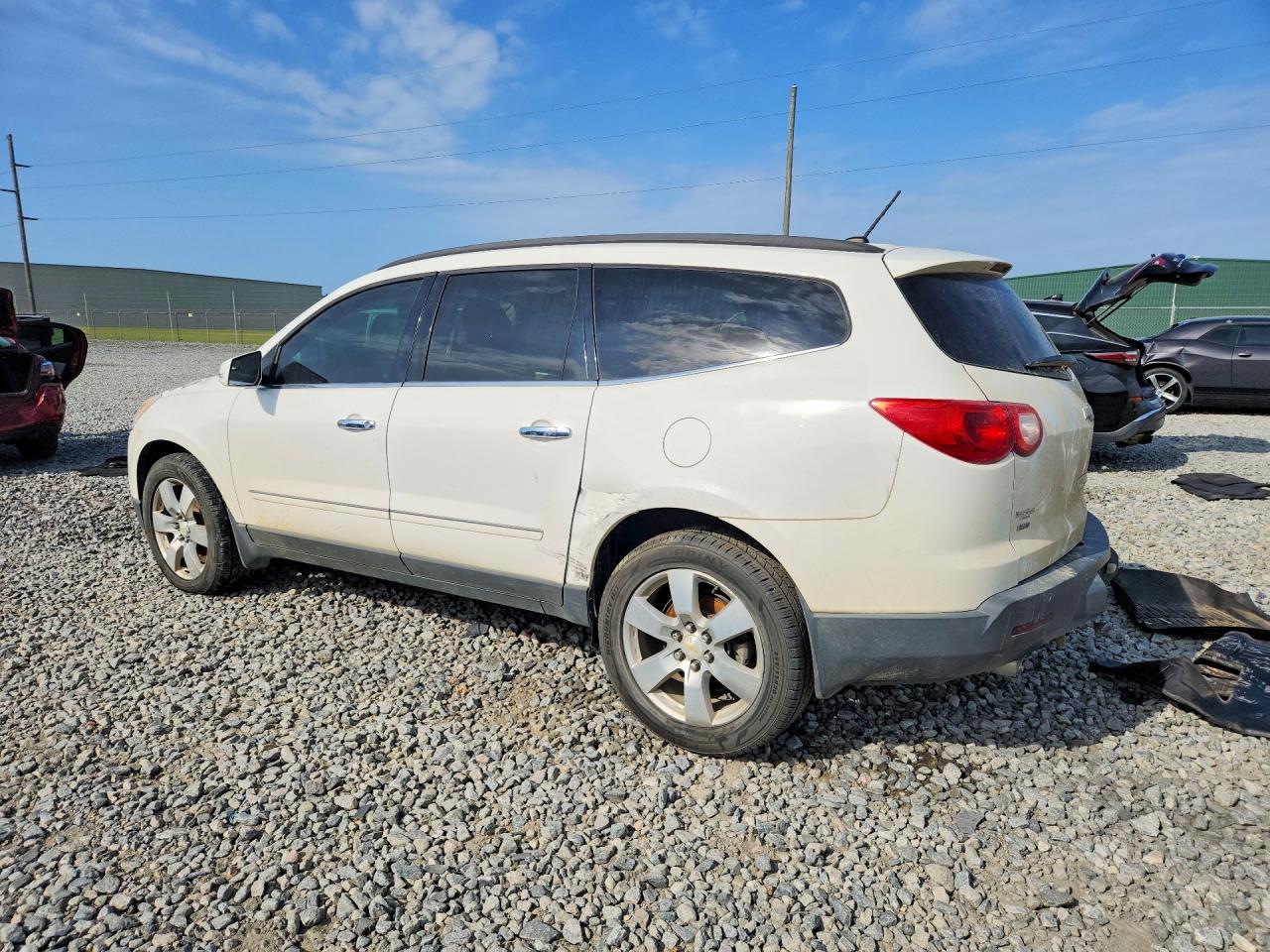 2011 Chevrolet Traverse Ltz White vin: 1GNKVLED2BJ197202