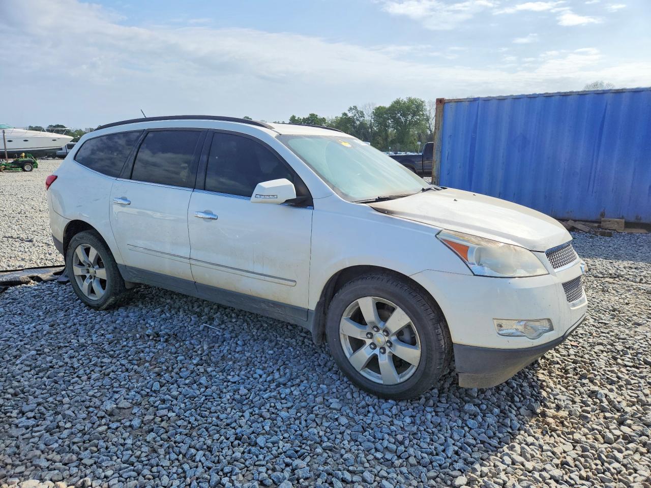 2011 Chevrolet Traverse Ltz White vin: 1GNKVLED2BJ197202
