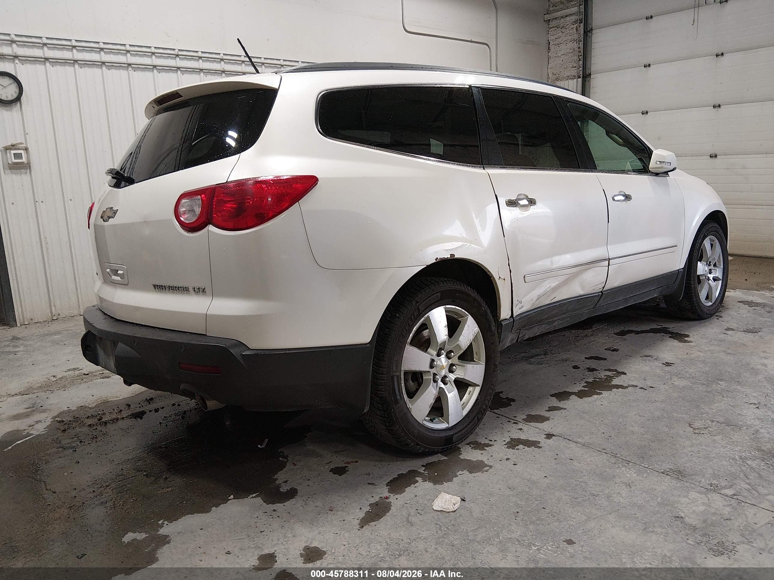 2012 Chevrolet Traverse Ltz White vin: 1GNKVLED2CJ108570