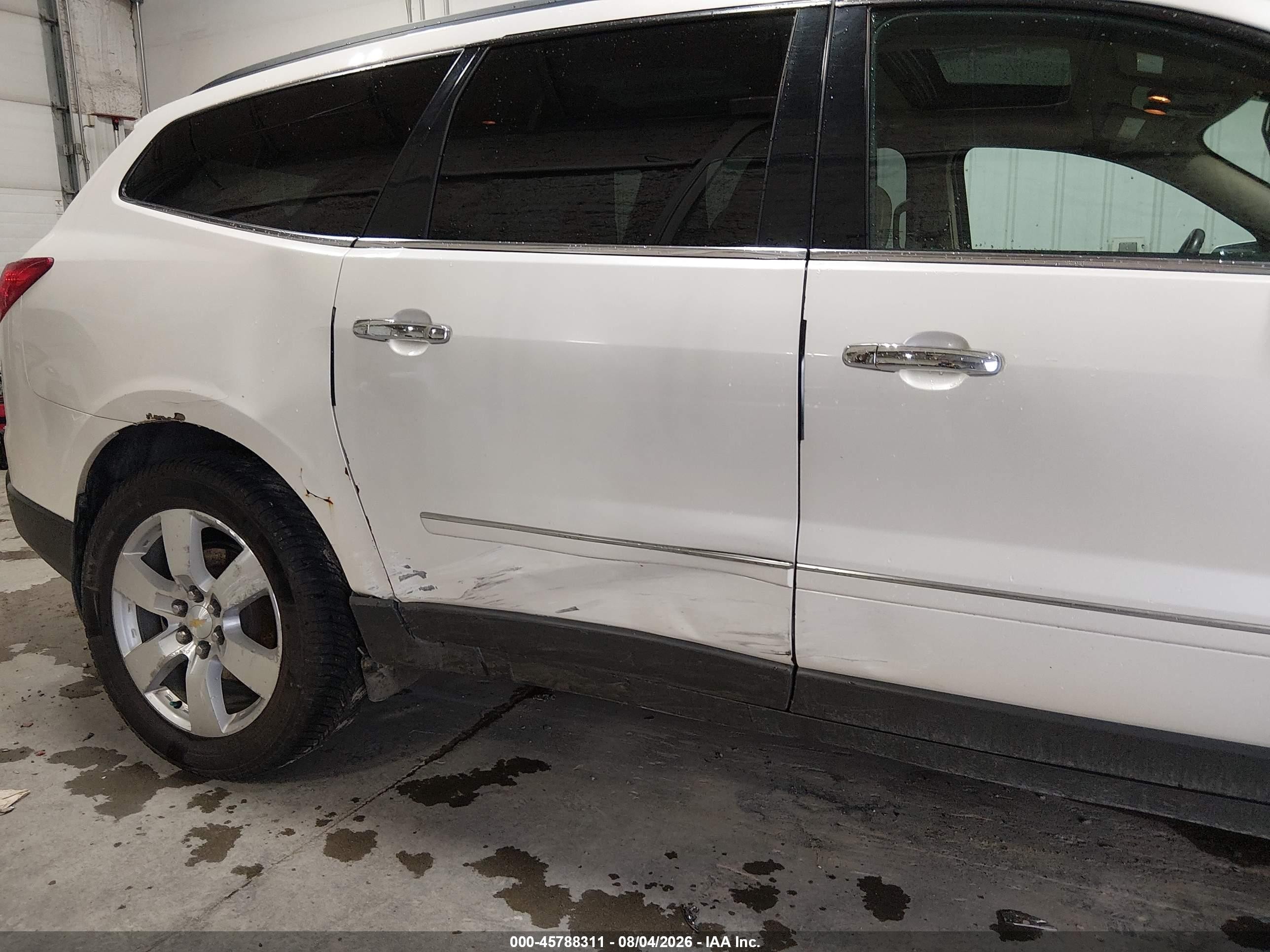 2012 Chevrolet Traverse Ltz White vin: 1GNKVLED2CJ108570