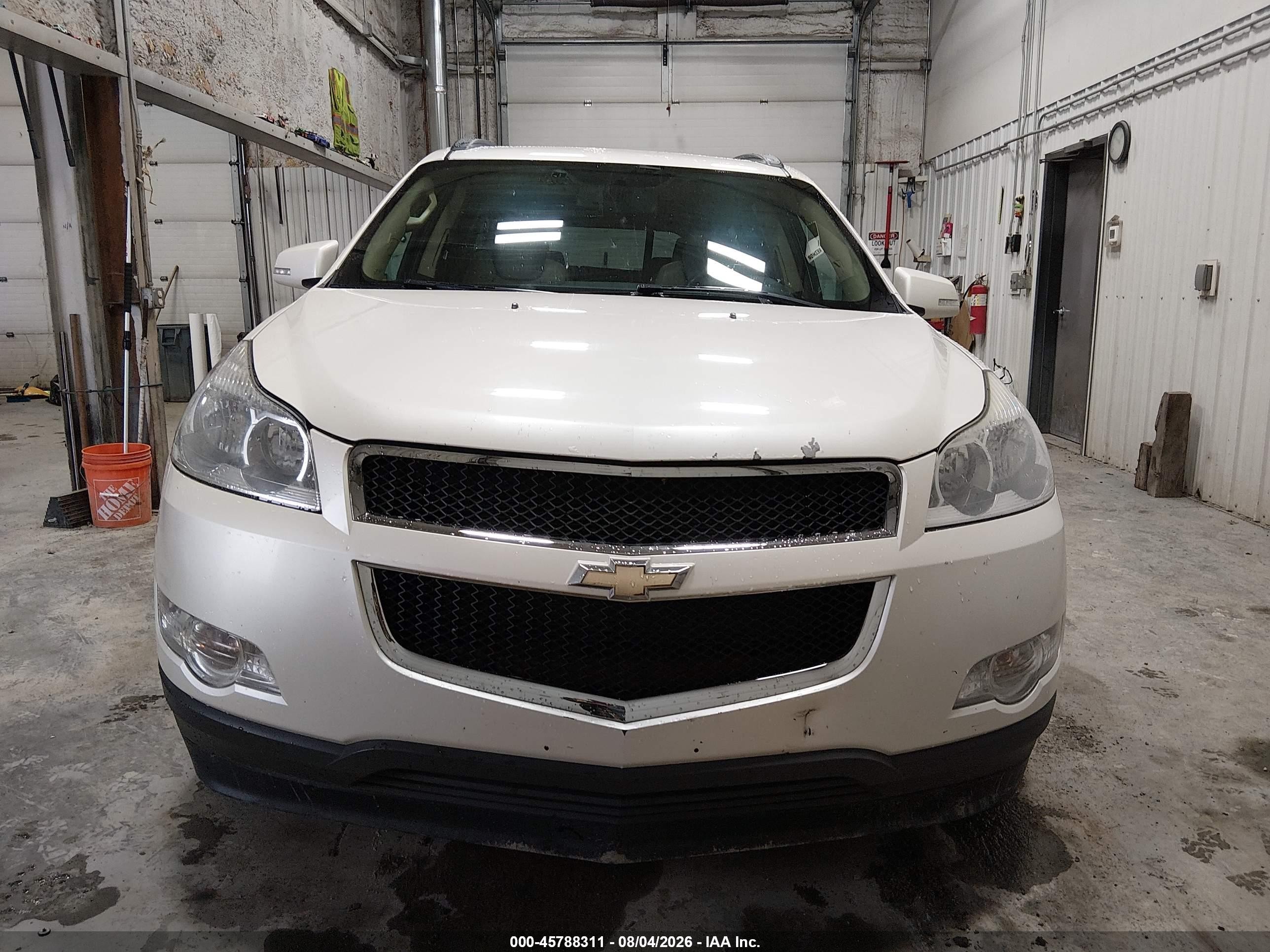 2012 Chevrolet Traverse Ltz White vin: 1GNKVLED2CJ108570