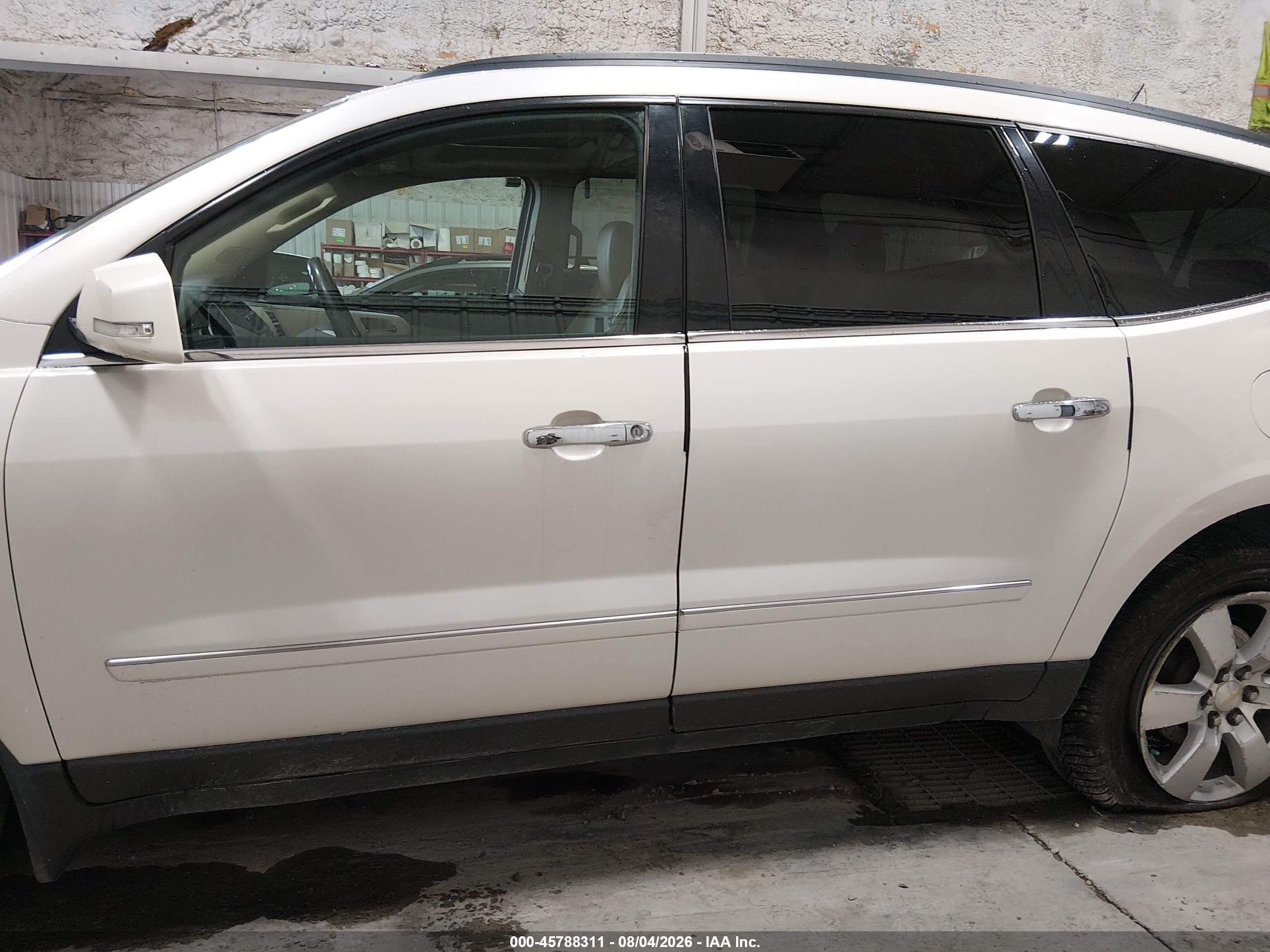2012 Chevrolet Traverse Ltz White vin: 1GNKVLED2CJ108570