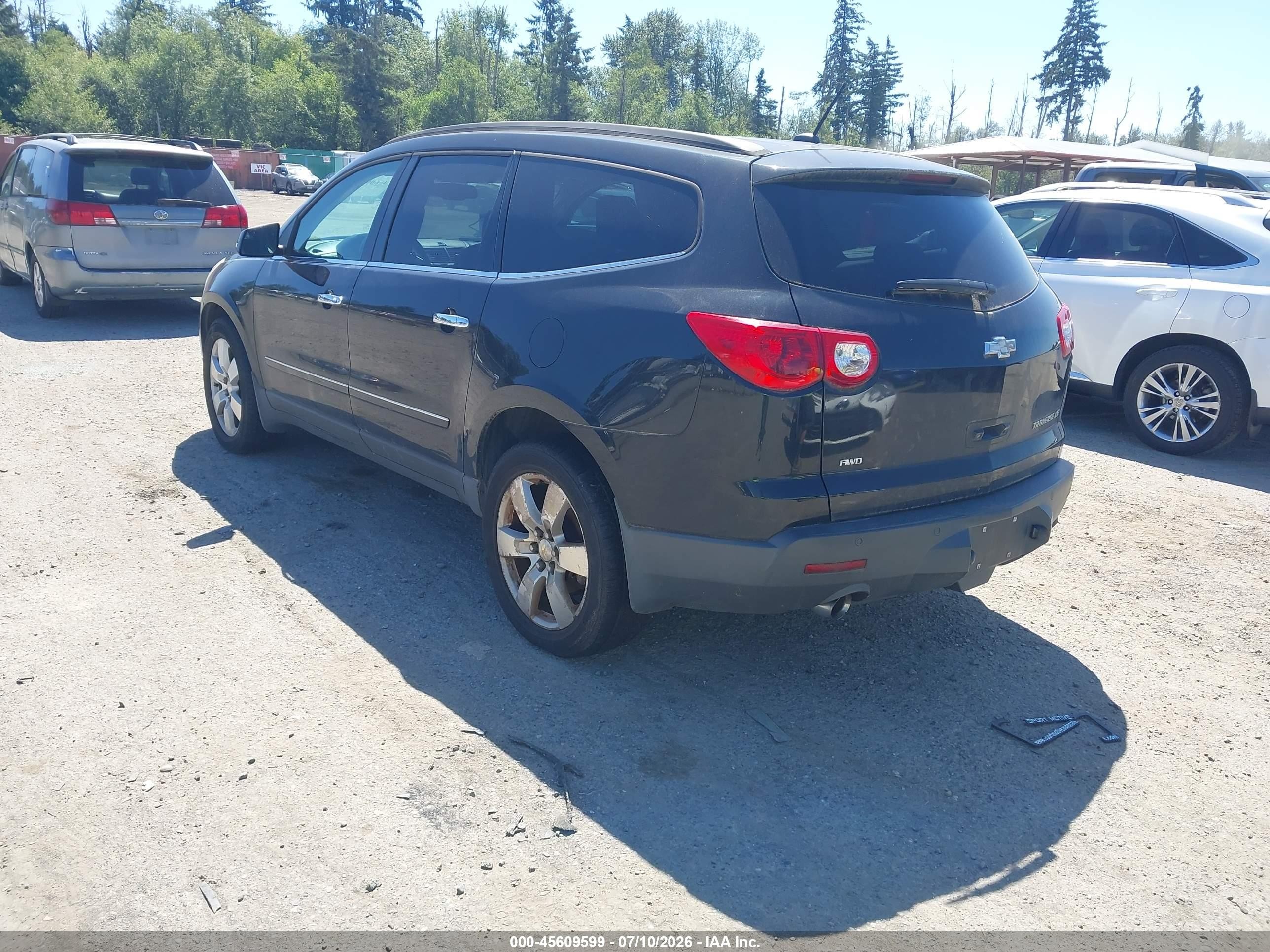 2011 Chevrolet Traverse Ltz Gray vin: 1GNKVLED3BJ281772