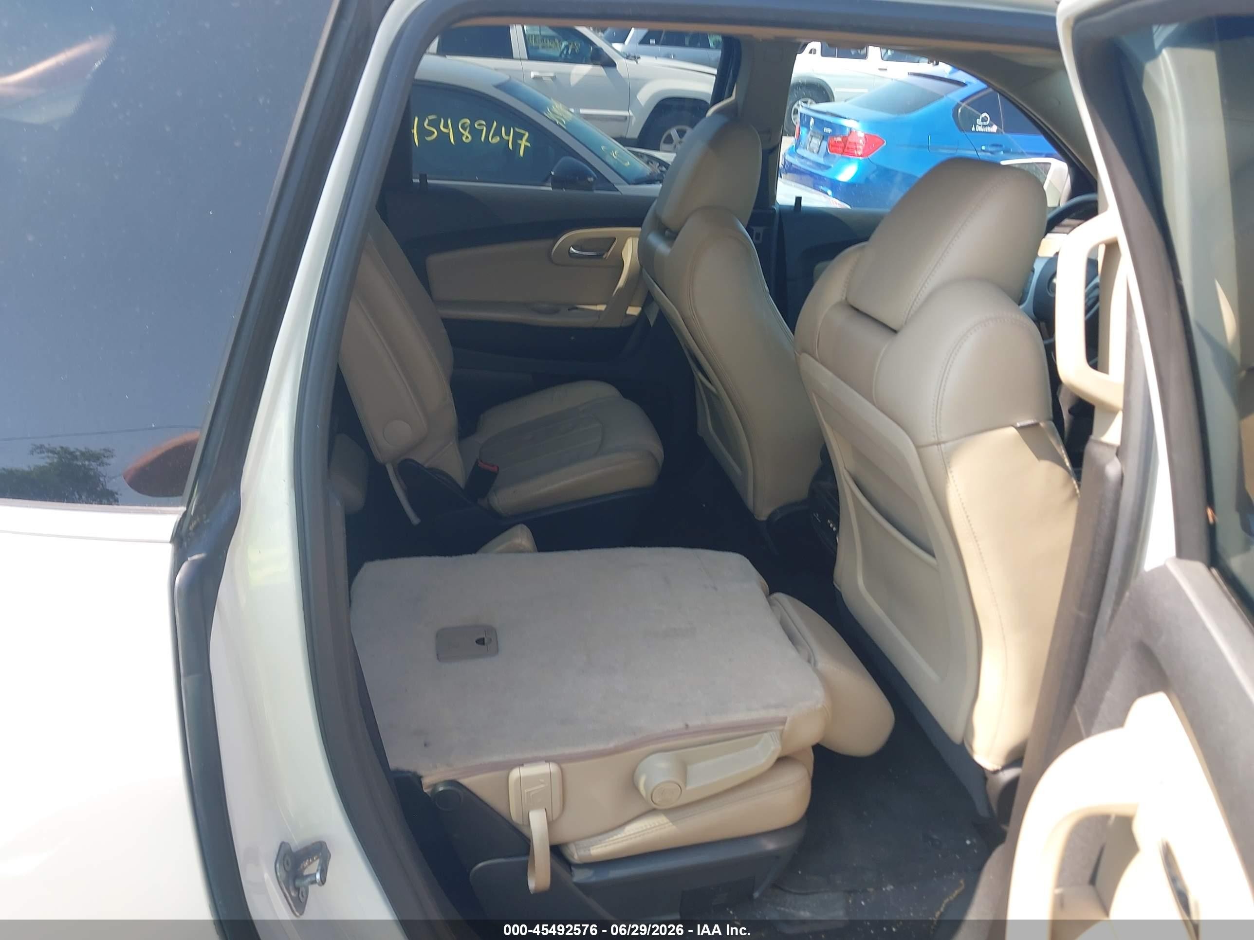 2011 Chevrolet Traverse Ltz White vin: 1GNKVLED3BJ408892