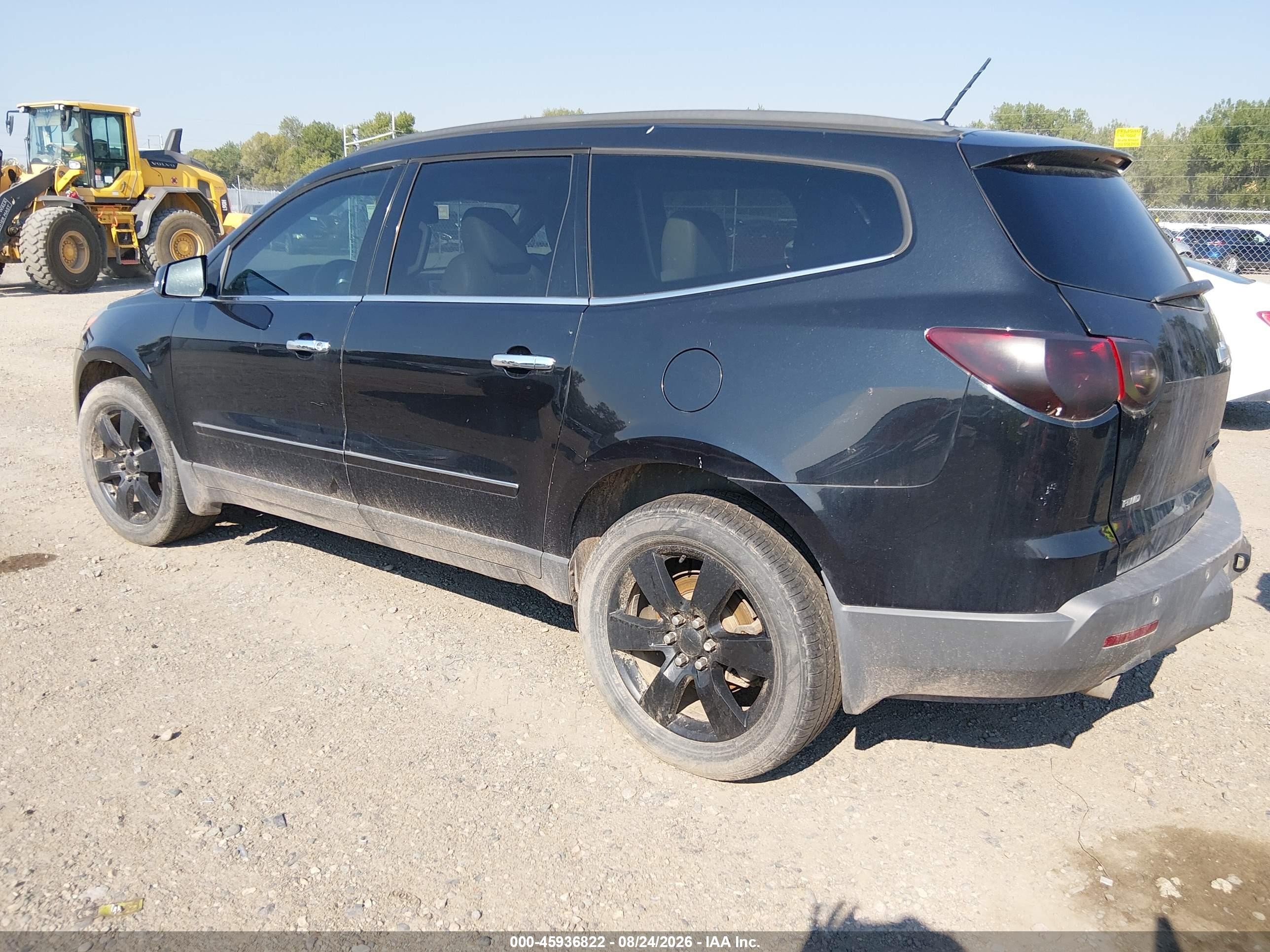 2012 Chevrolet Traverse Ltz Black vin: 1GNKVLED3CJ108397