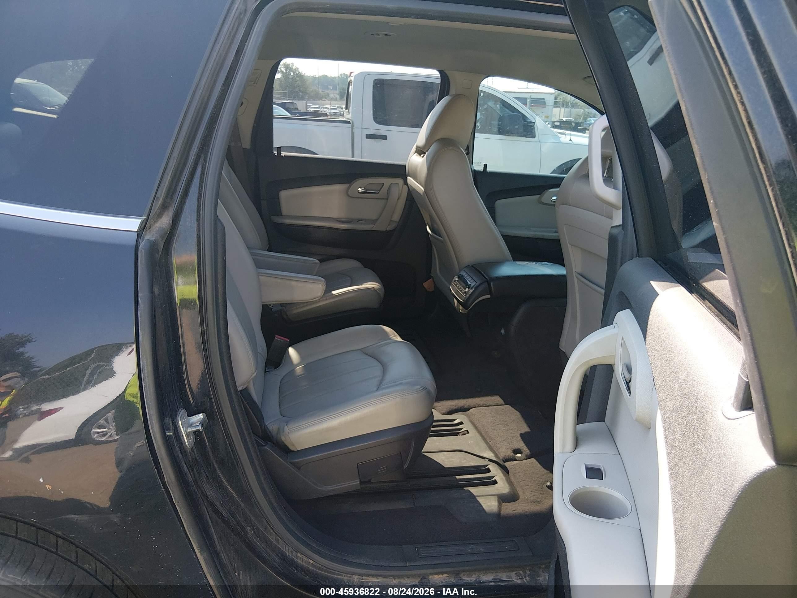 2012 Chevrolet Traverse Ltz Black vin: 1GNKVLED3CJ108397