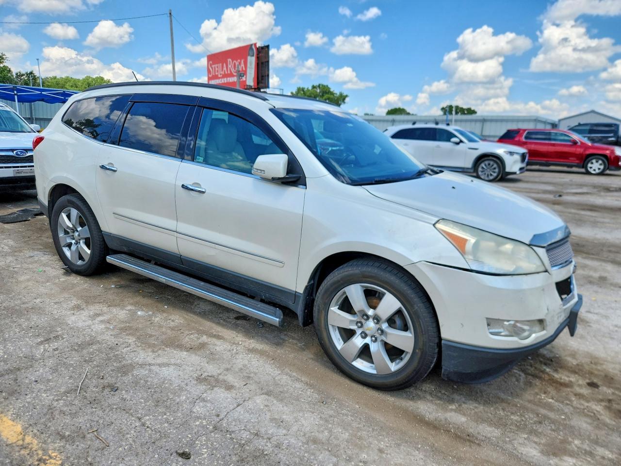 2011 Chevrolet Traverse Ltz White vin: 1GNKVLED4BJ266942