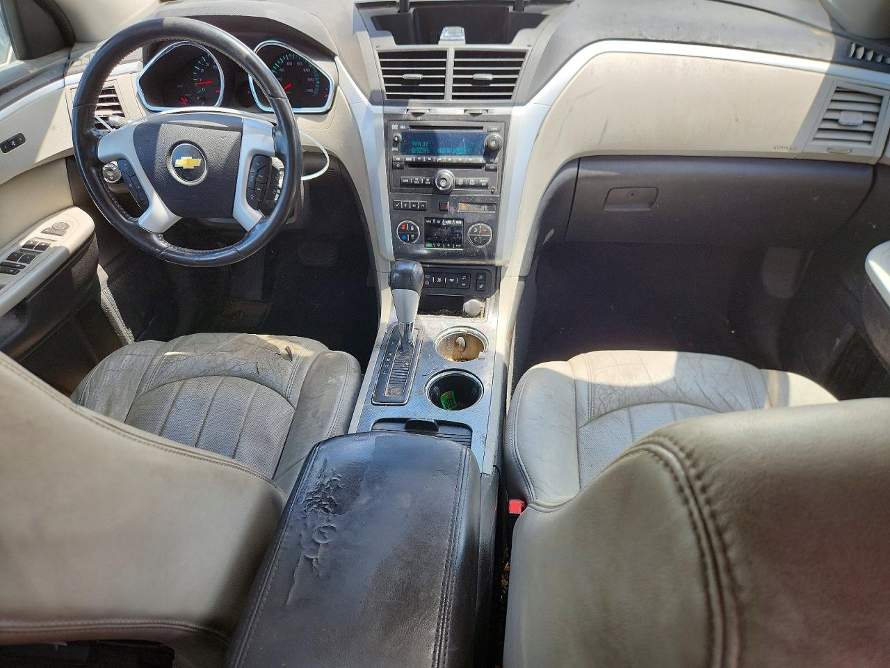2011 Chevrolet Traverse Ltz White vin: 1GNKVLED4BJ266942