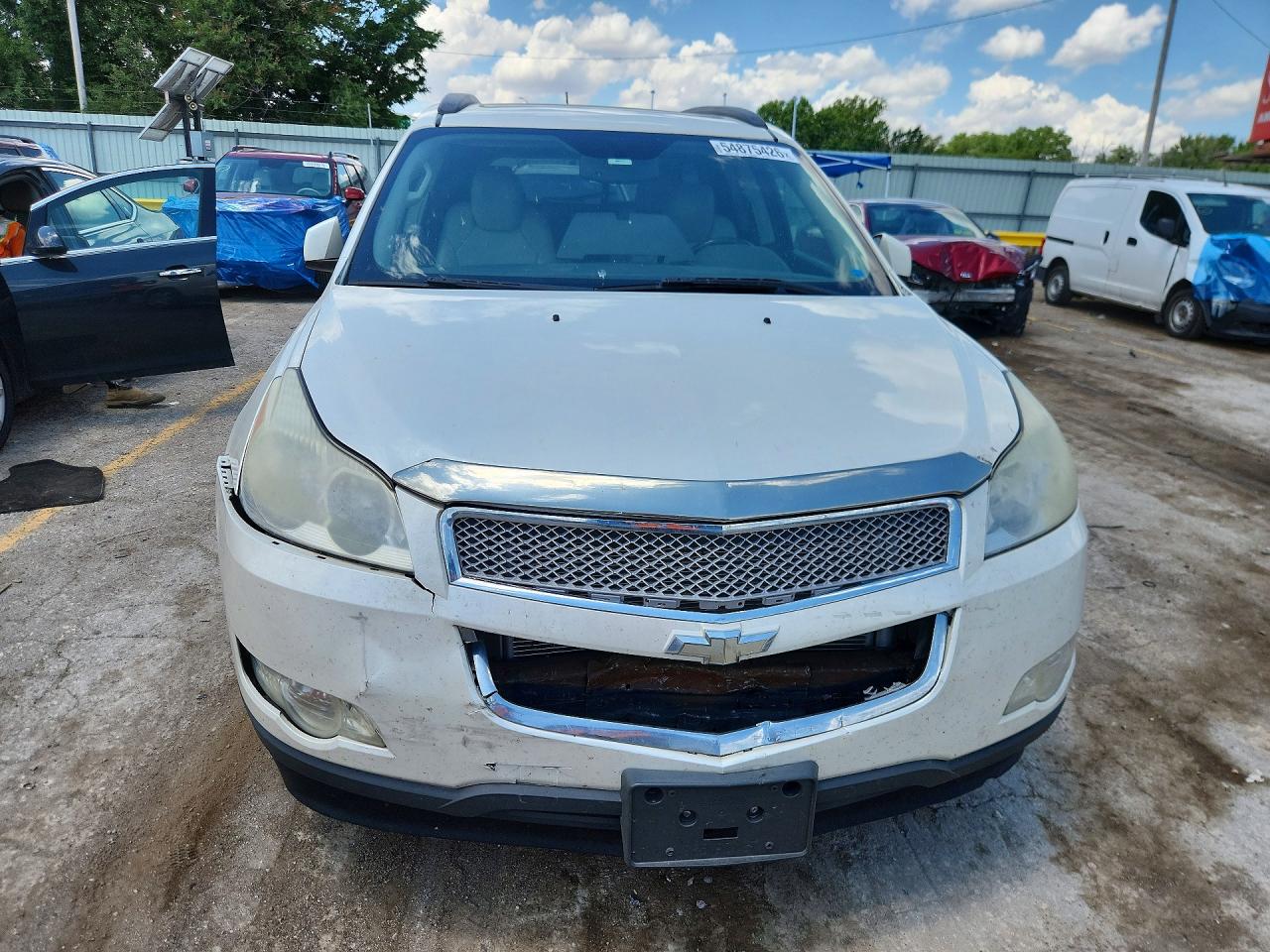 2011 Chevrolet Traverse Ltz White vin: 1GNKVLED4BJ266942