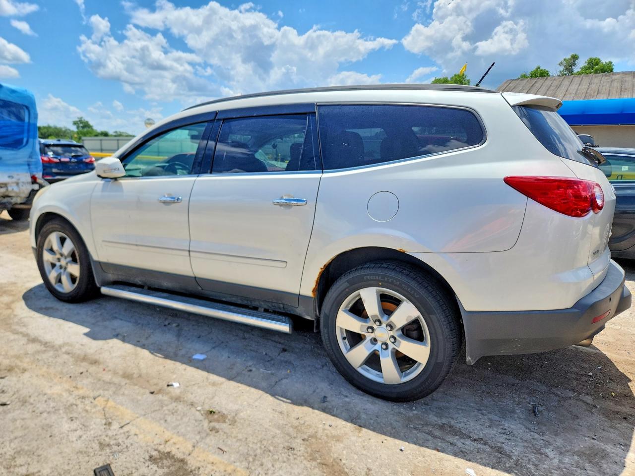 2011 Chevrolet Traverse Ltz White vin: 1GNKVLED4BJ266942