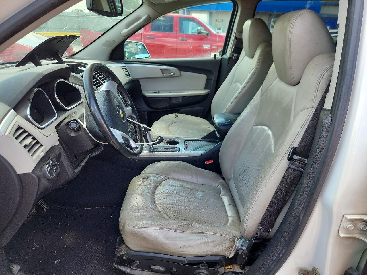 2011 Chevrolet Traverse Ltz White vin: 1GNKVLED4BJ266942