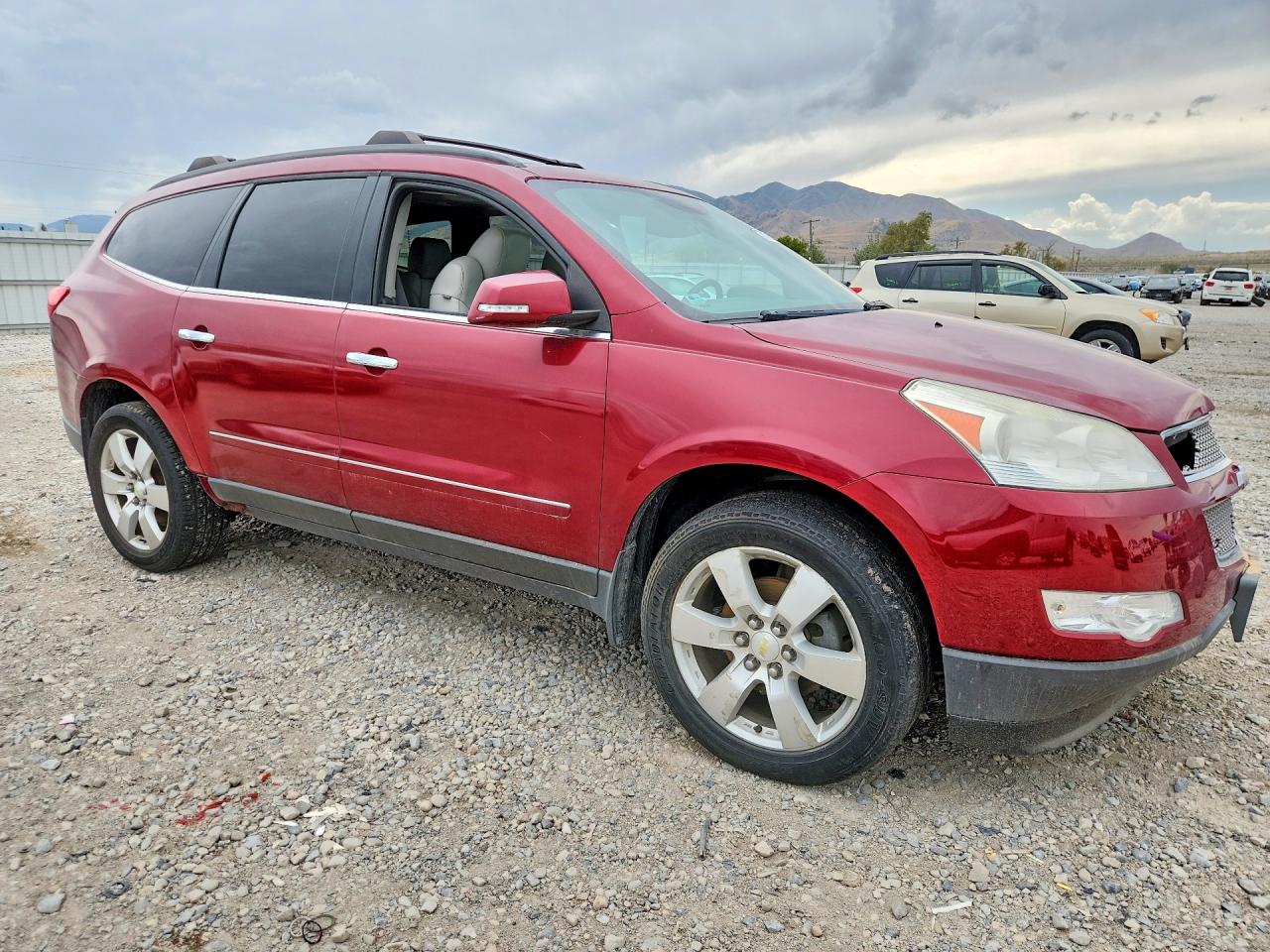 2011 Chevrolet Traverse Ltz Maroon vin: 1GNKVLED5BJ122462