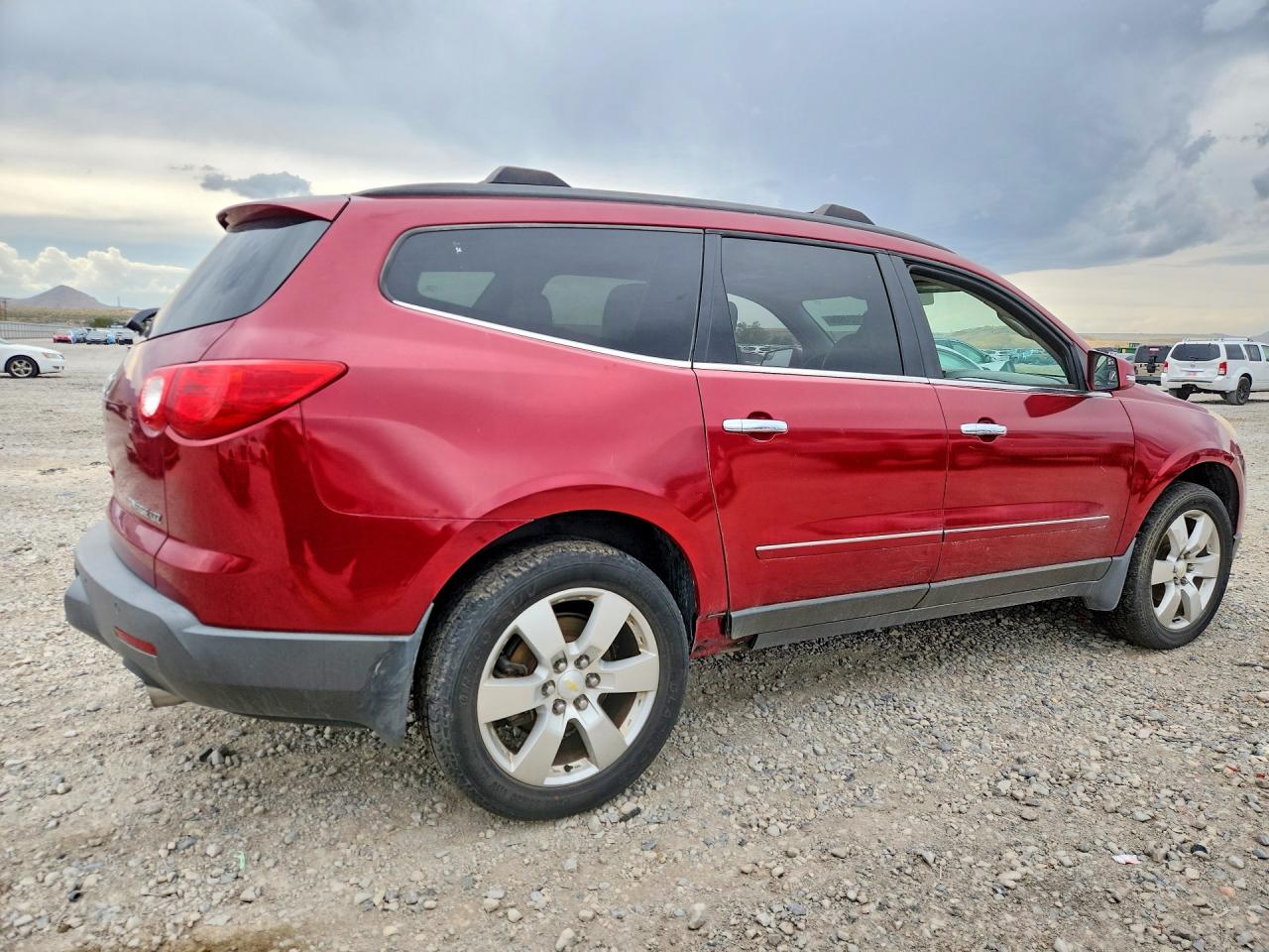2011 Chevrolet Traverse Ltz Maroon vin: 1GNKVLED5BJ122462