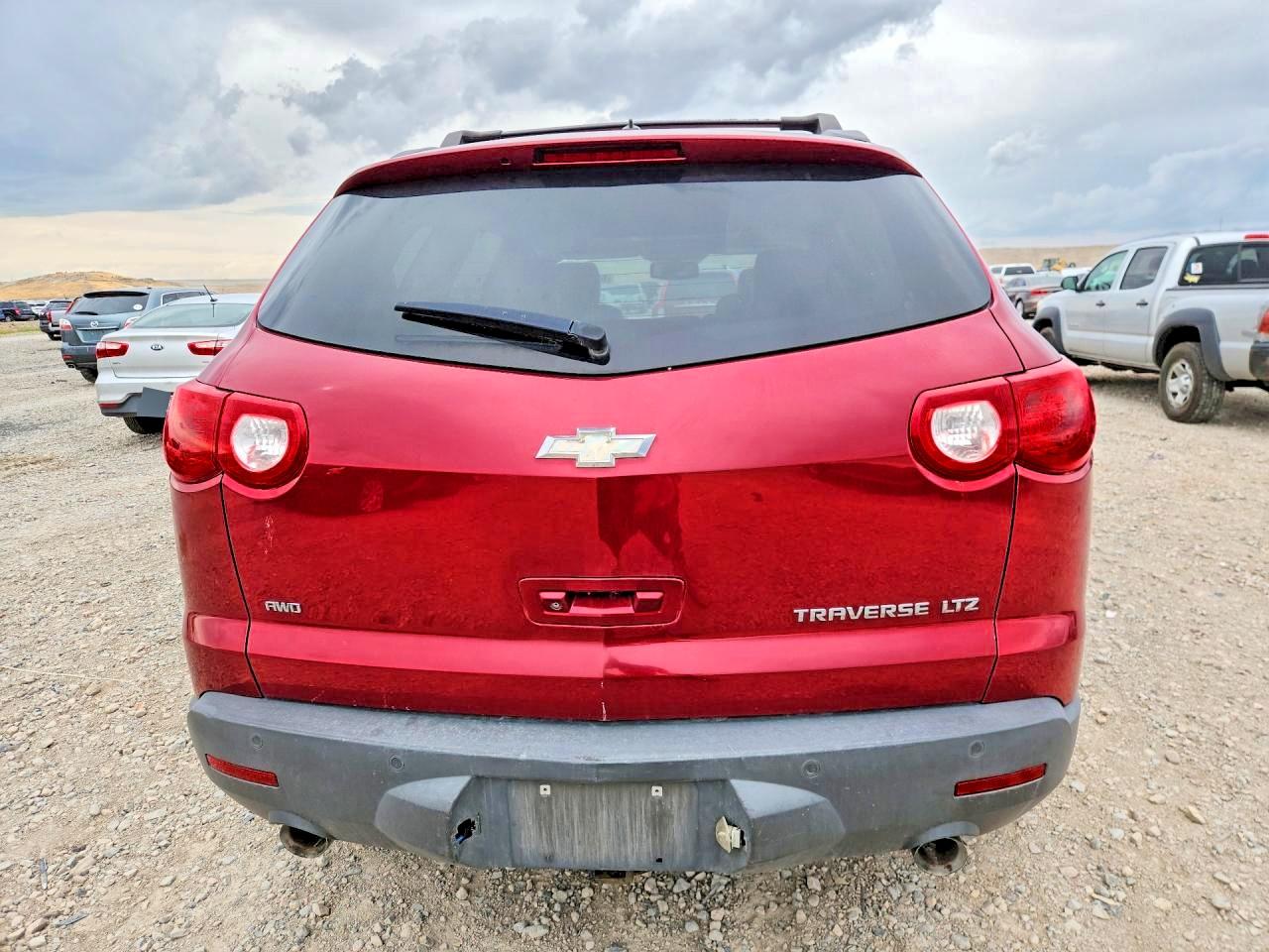 2011 Chevrolet Traverse Ltz Maroon vin: 1GNKVLED5BJ122462