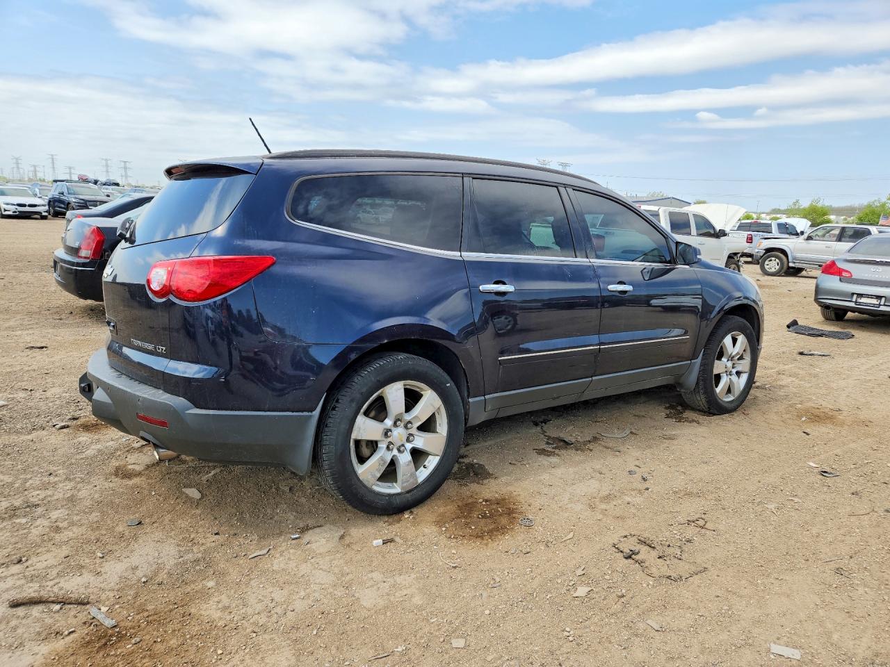 2012 Chevrolet Traverse Ltz Blue vin: 1GNKVLED5CJ166799